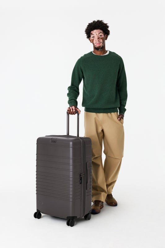 The Large Check-In Roller in Charcoal