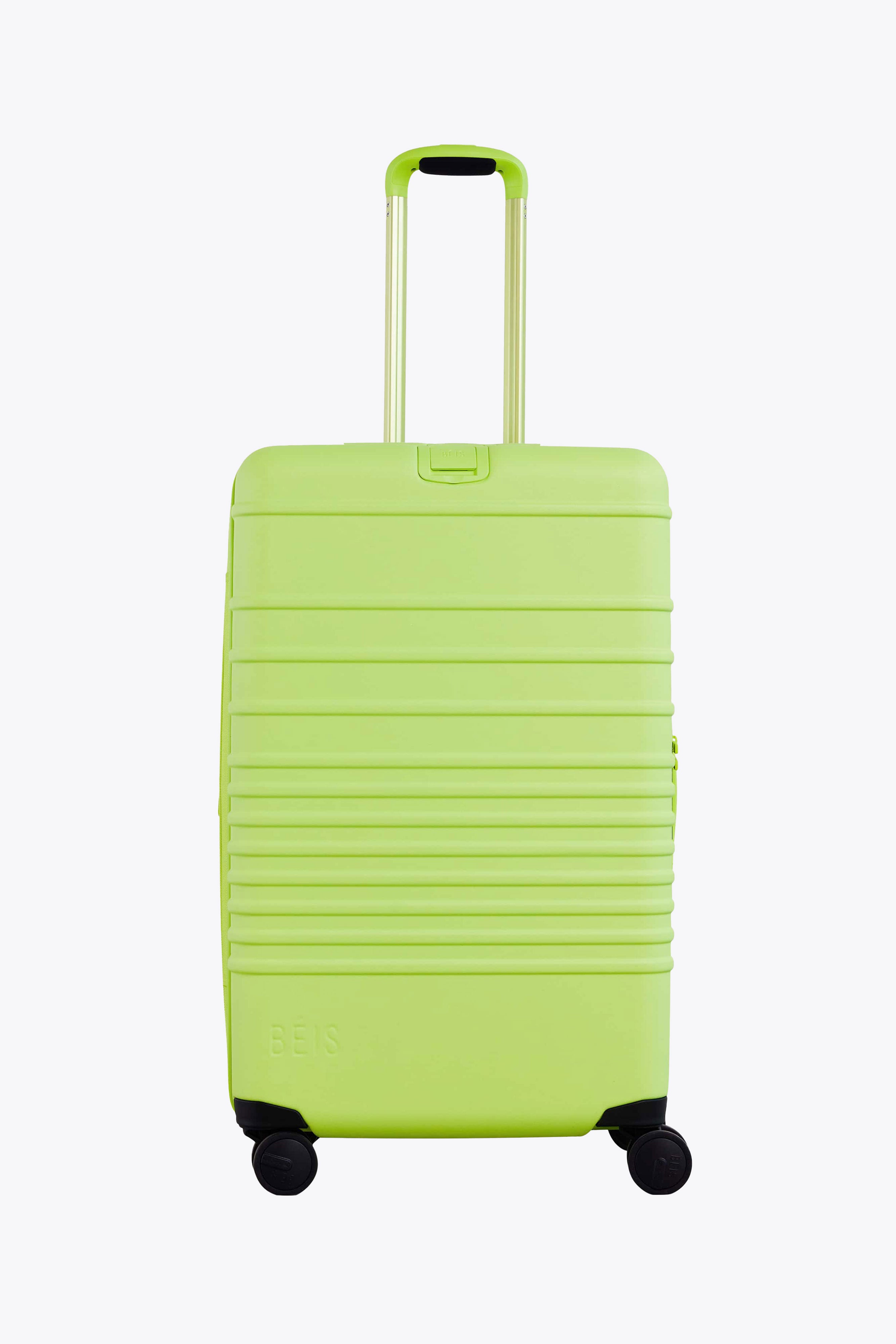 BEIS The Medium Check In Roller in Citron 26 Rolling Luggage In Green BEIS Travel CA