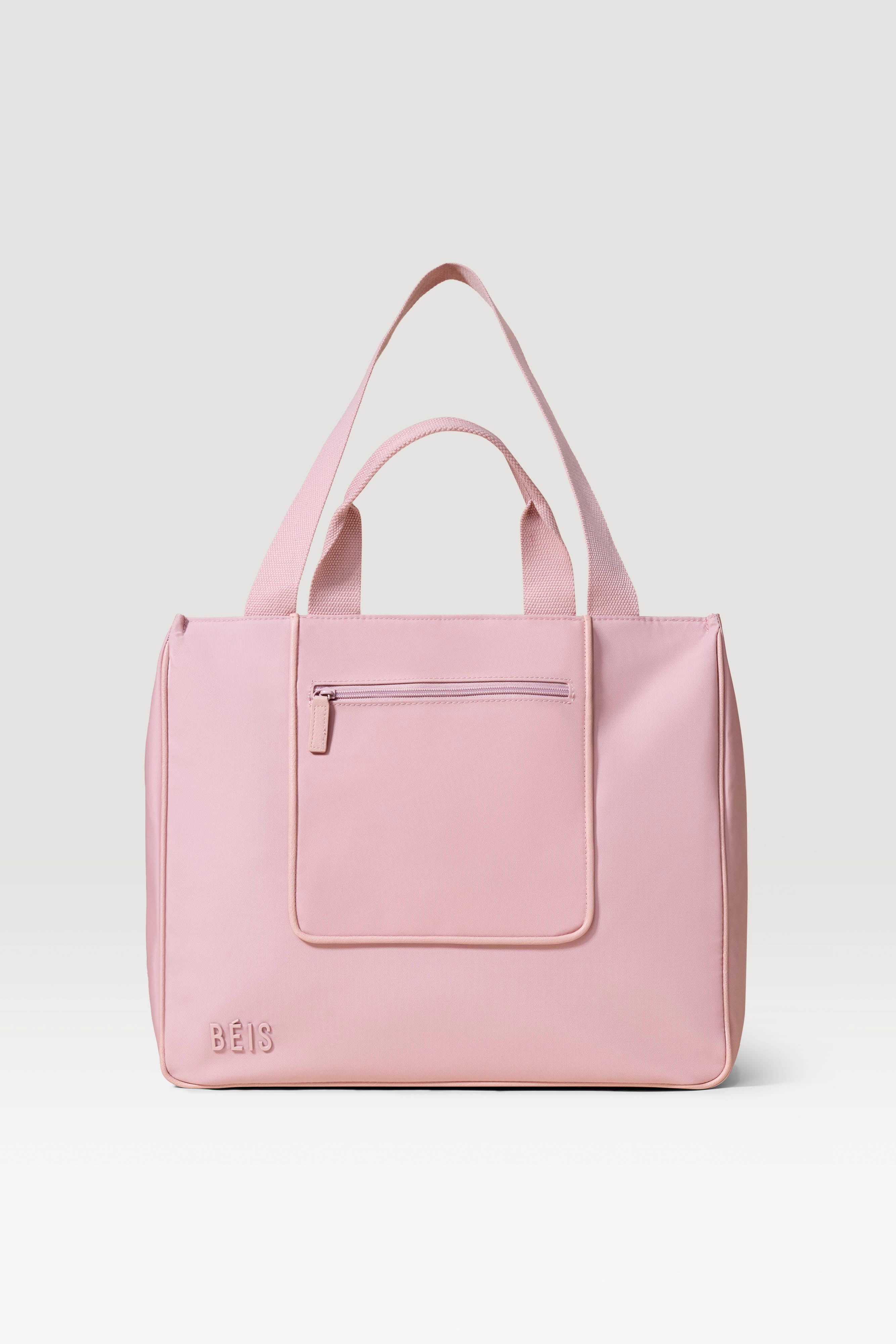 BÉIS 'The East To West Tote' in Atlas Pink - Pink Recycled Carry