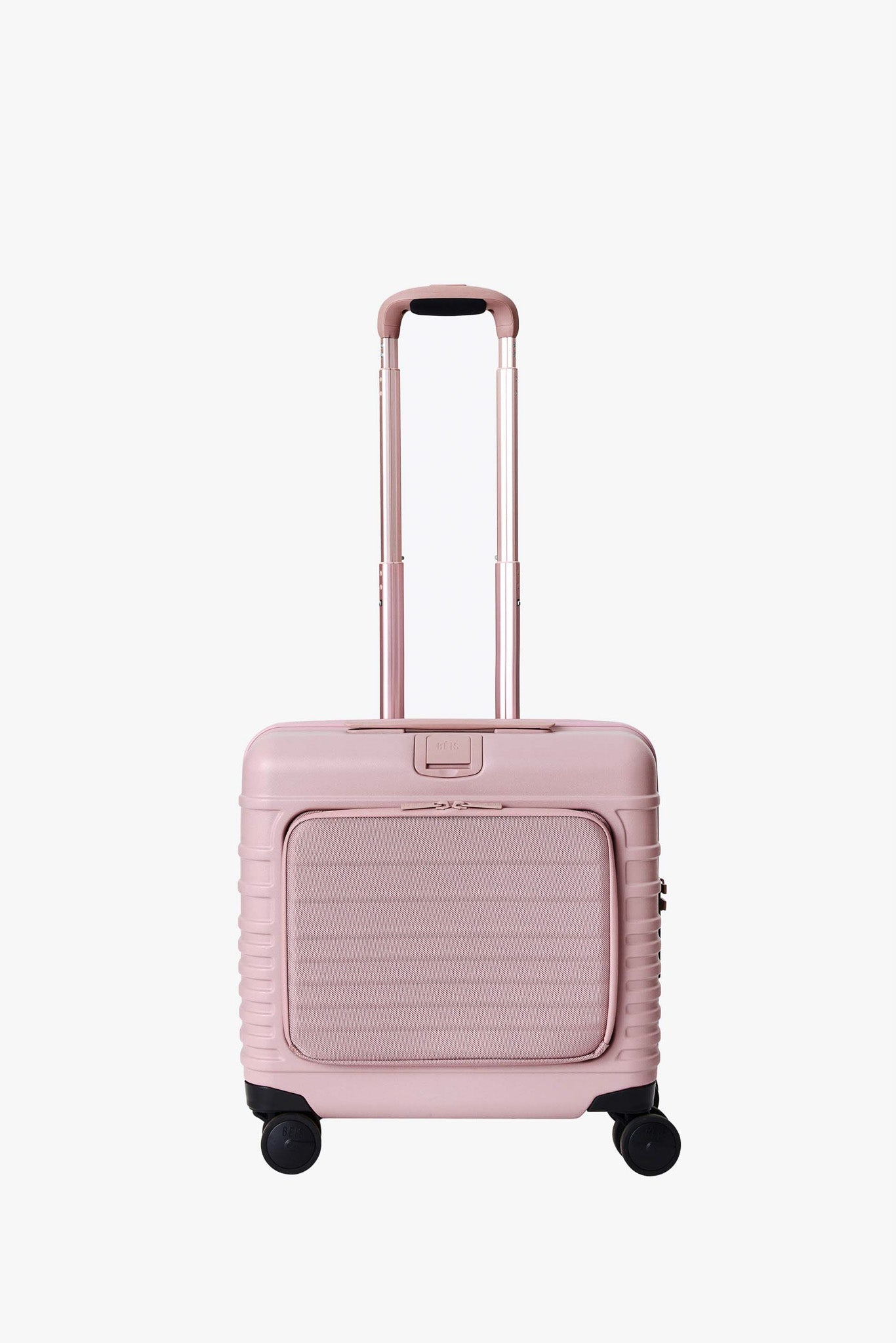 BÉIS 'The Mini Roller' in Atlas Pink Kids Suitcases Rolling Carry-On Luggage in Pink