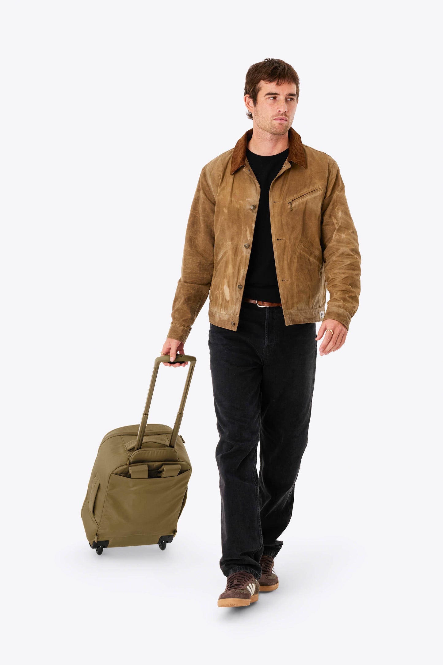 The Pro Rolling Backpack in Khaki