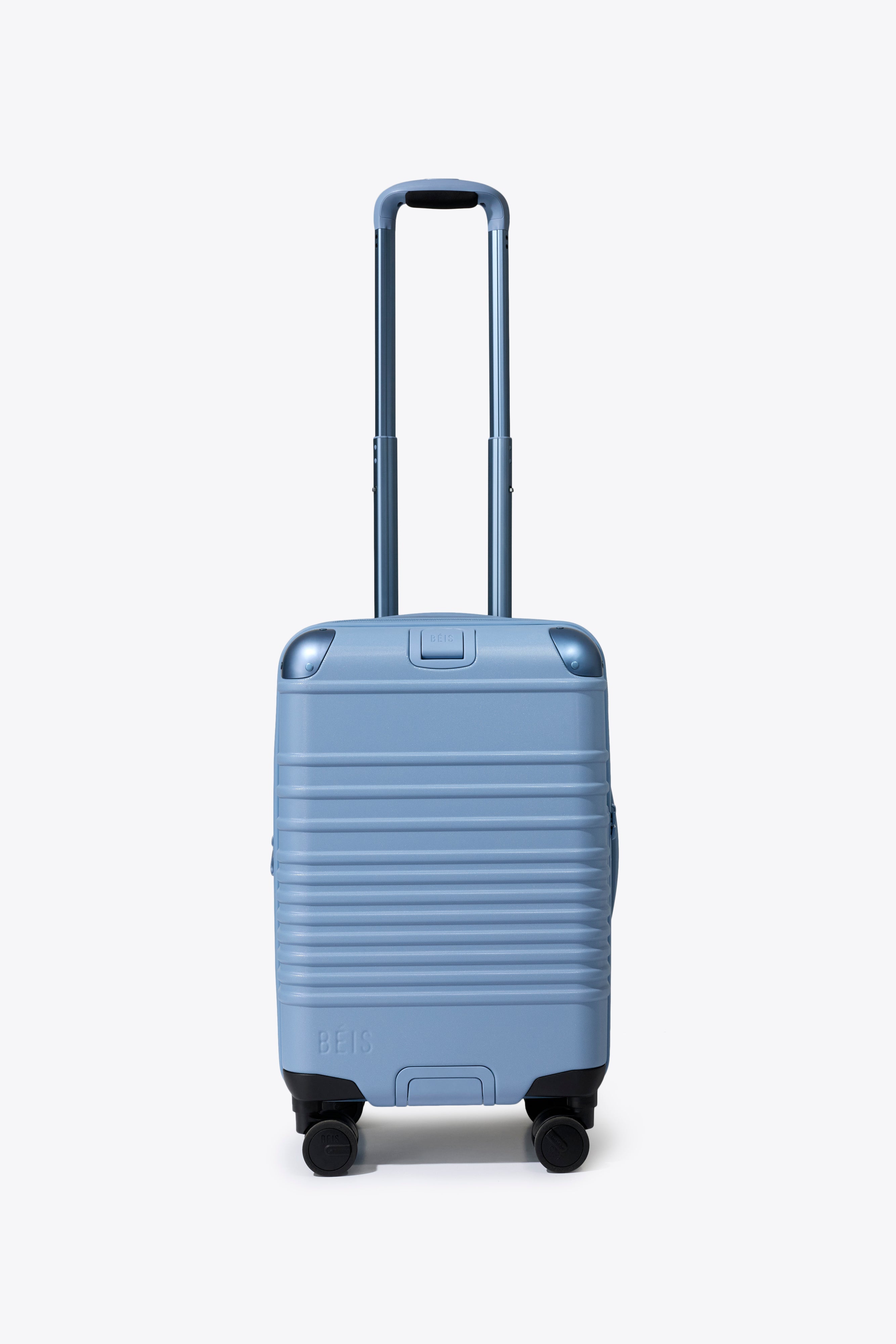 BÉIS 'The Hybrid Carry-On Roller' in Dusty Blue - Blue Hybrid