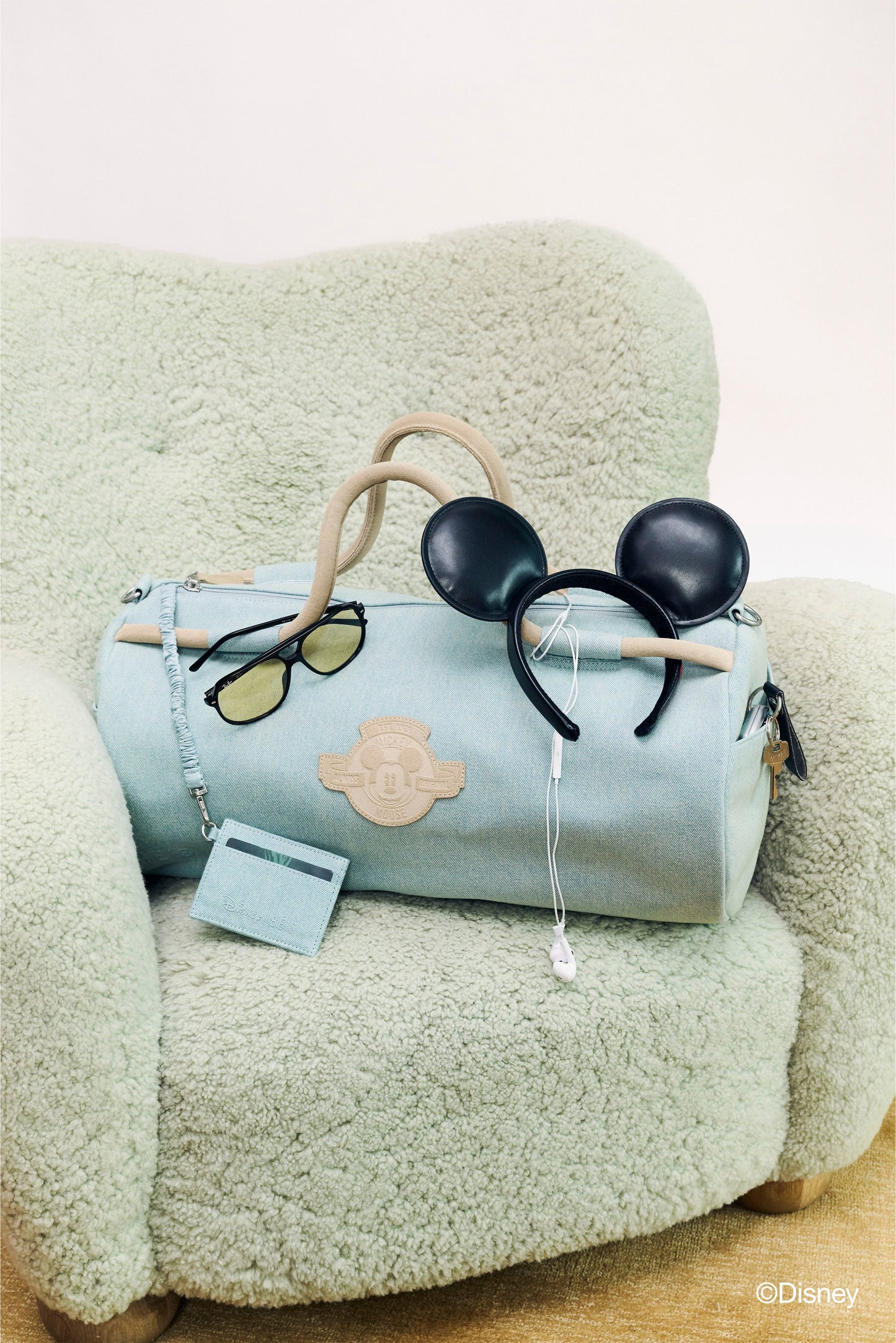 The Disney Large Duffle in Blue Jeans