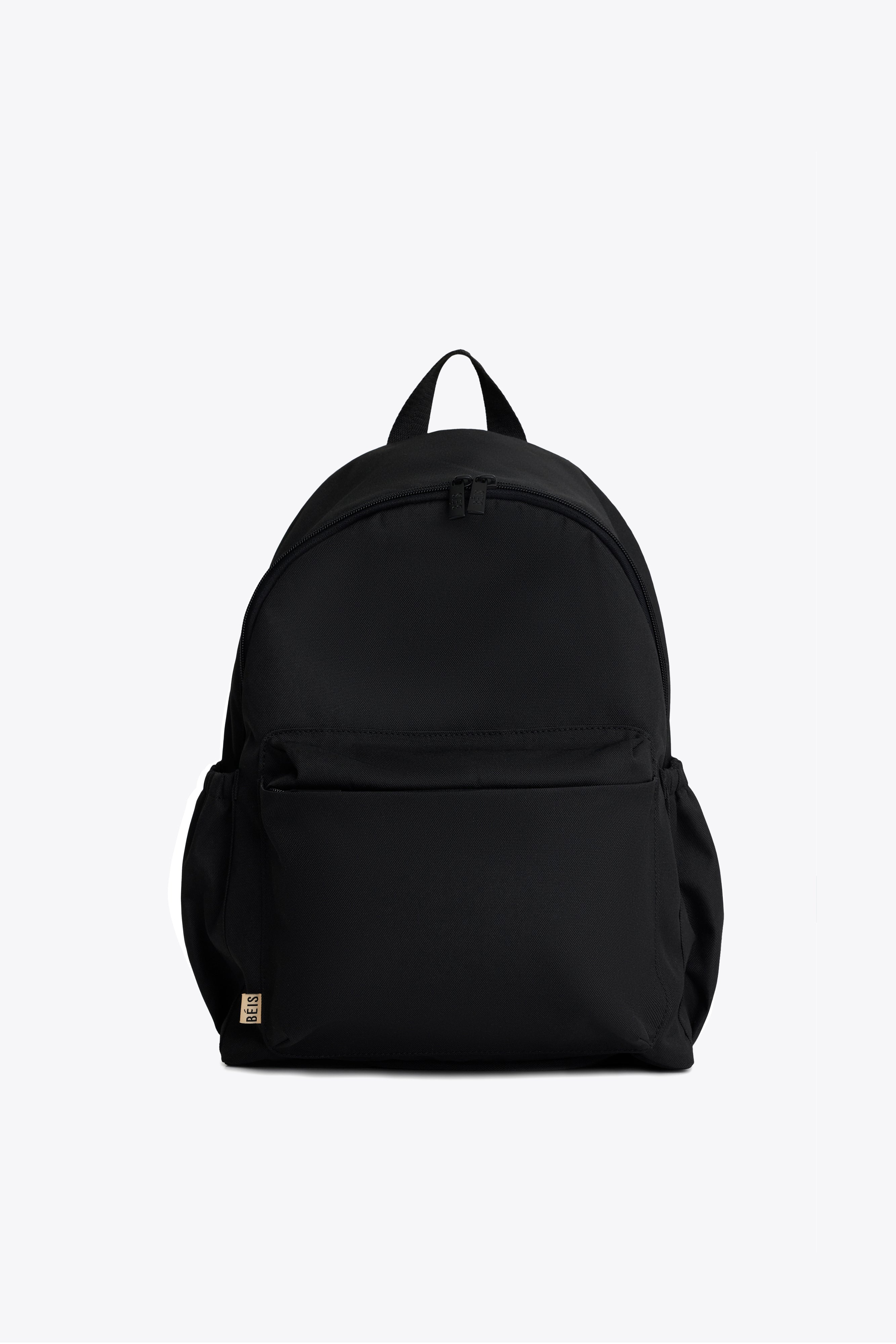 BEIS The BEISICS Backpack in Black Backpack For Work Travel With Laptop Sleeve in Black