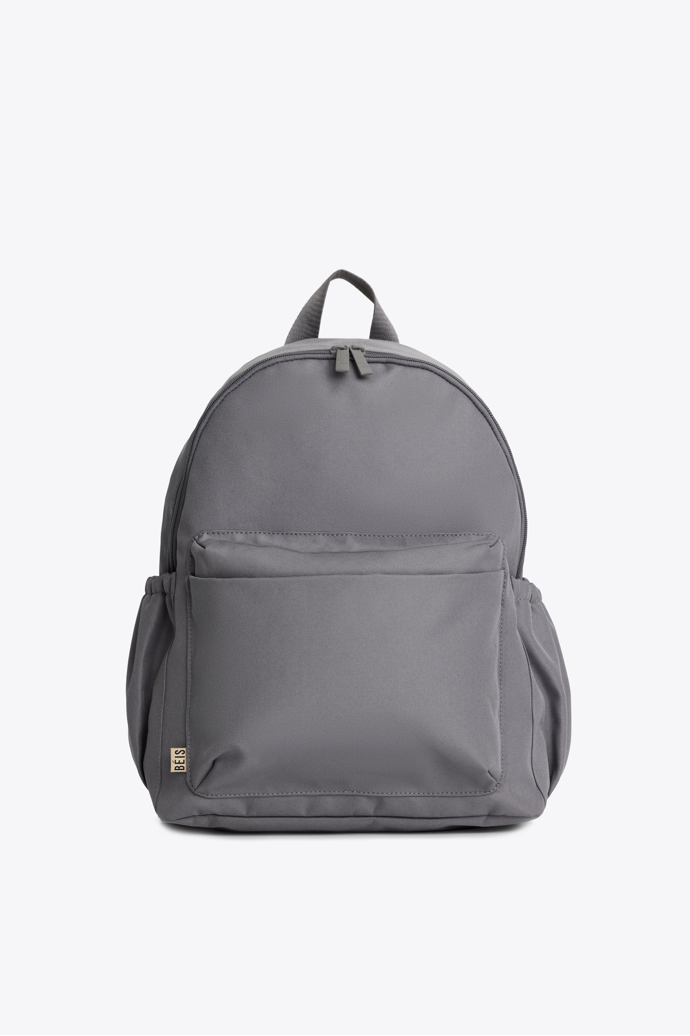 BEIS The BEISICS Backpack in Grey Backpack For Work Travel With Laptop Sleeve in Grey