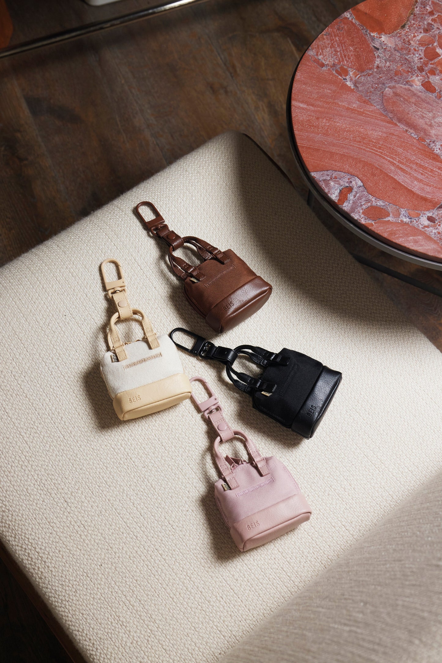 The Micro Weekender Charm in Black