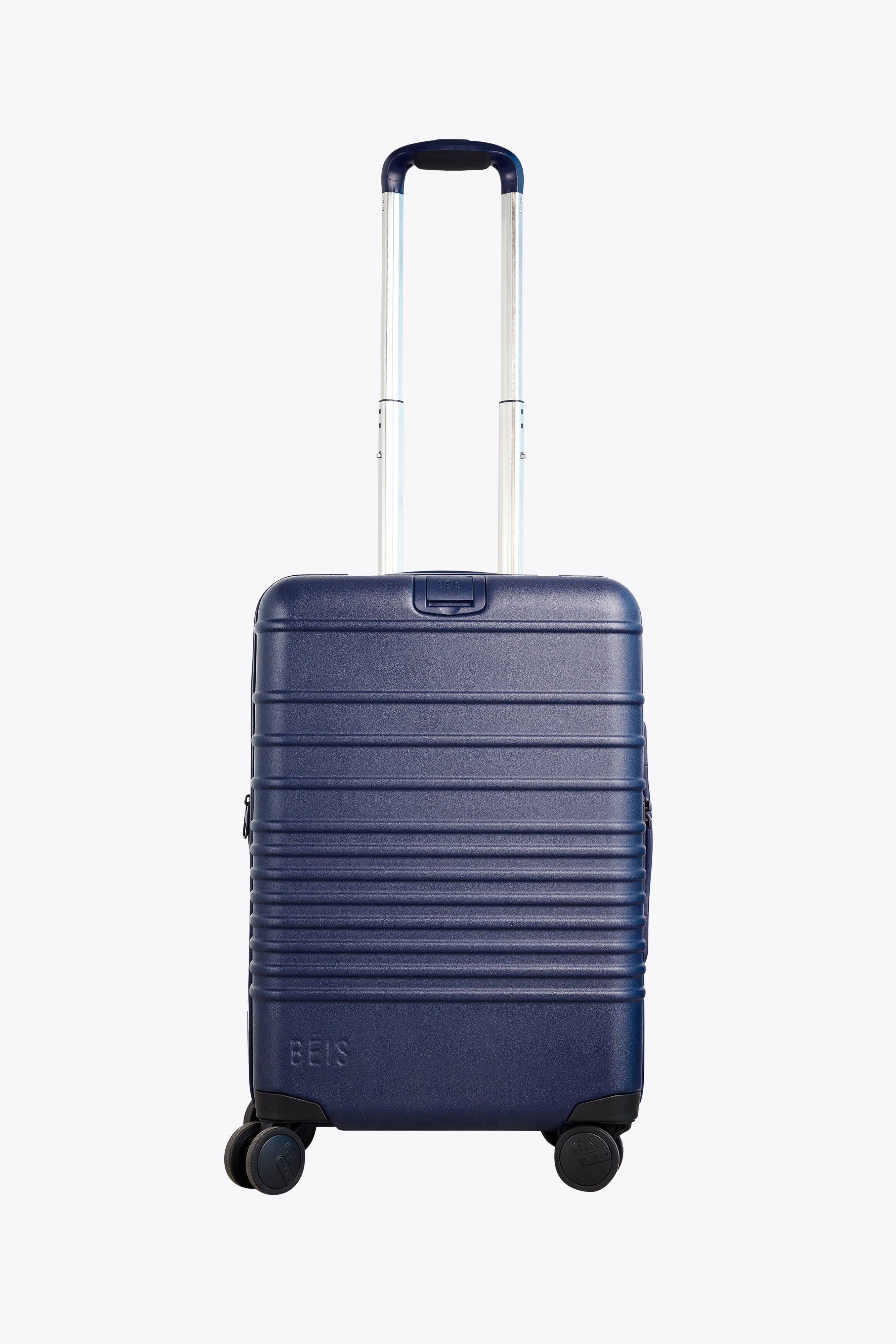 BÉIS 'The Carry-On Roller' in Navy - 21 Carry-On Rolling Hand Luggage in  Navy Blue | BÉIS Travel CA