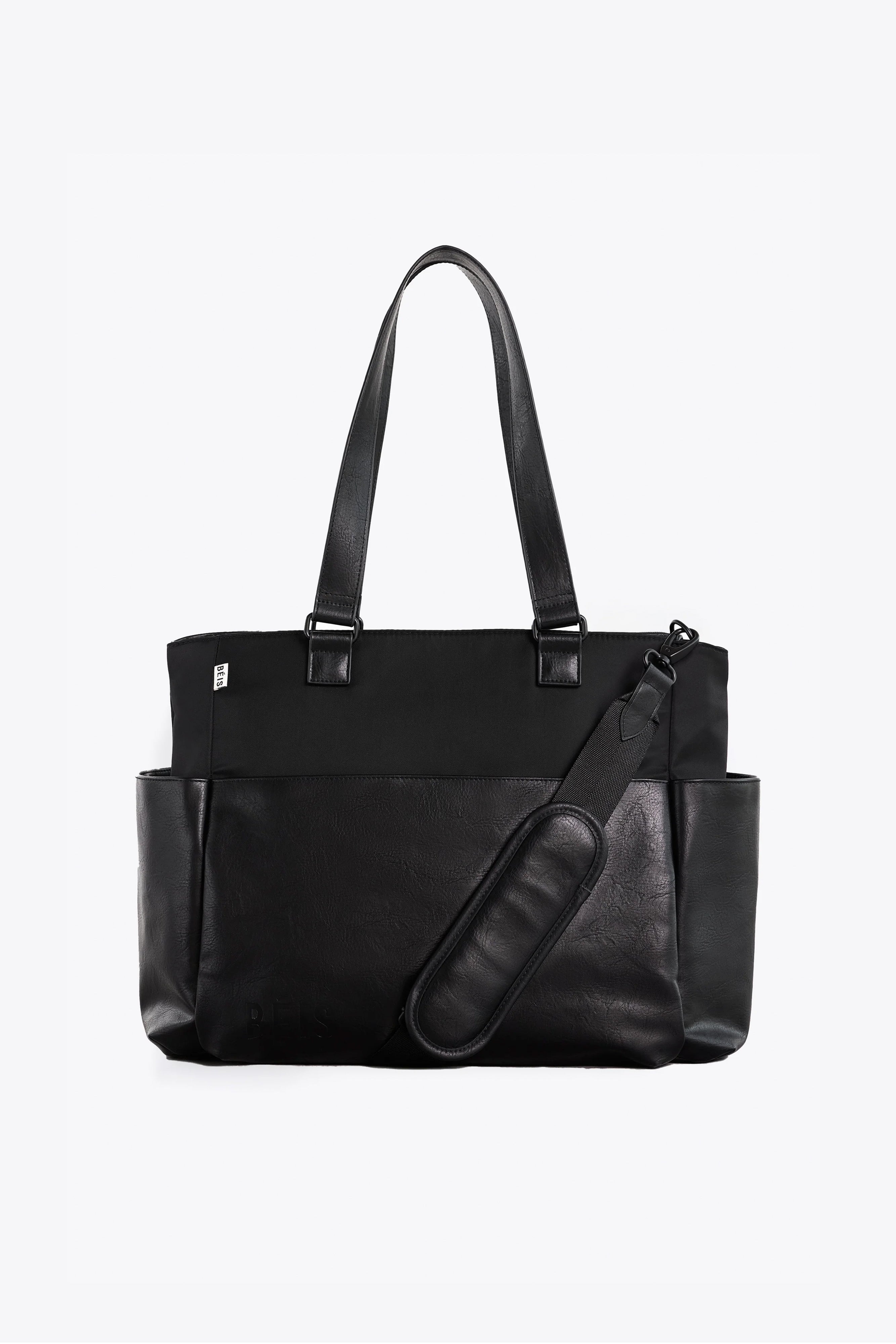 BÉIS 'The Diaper Bag' in Black - Baby Bag & Diaper Tote Bag in Black