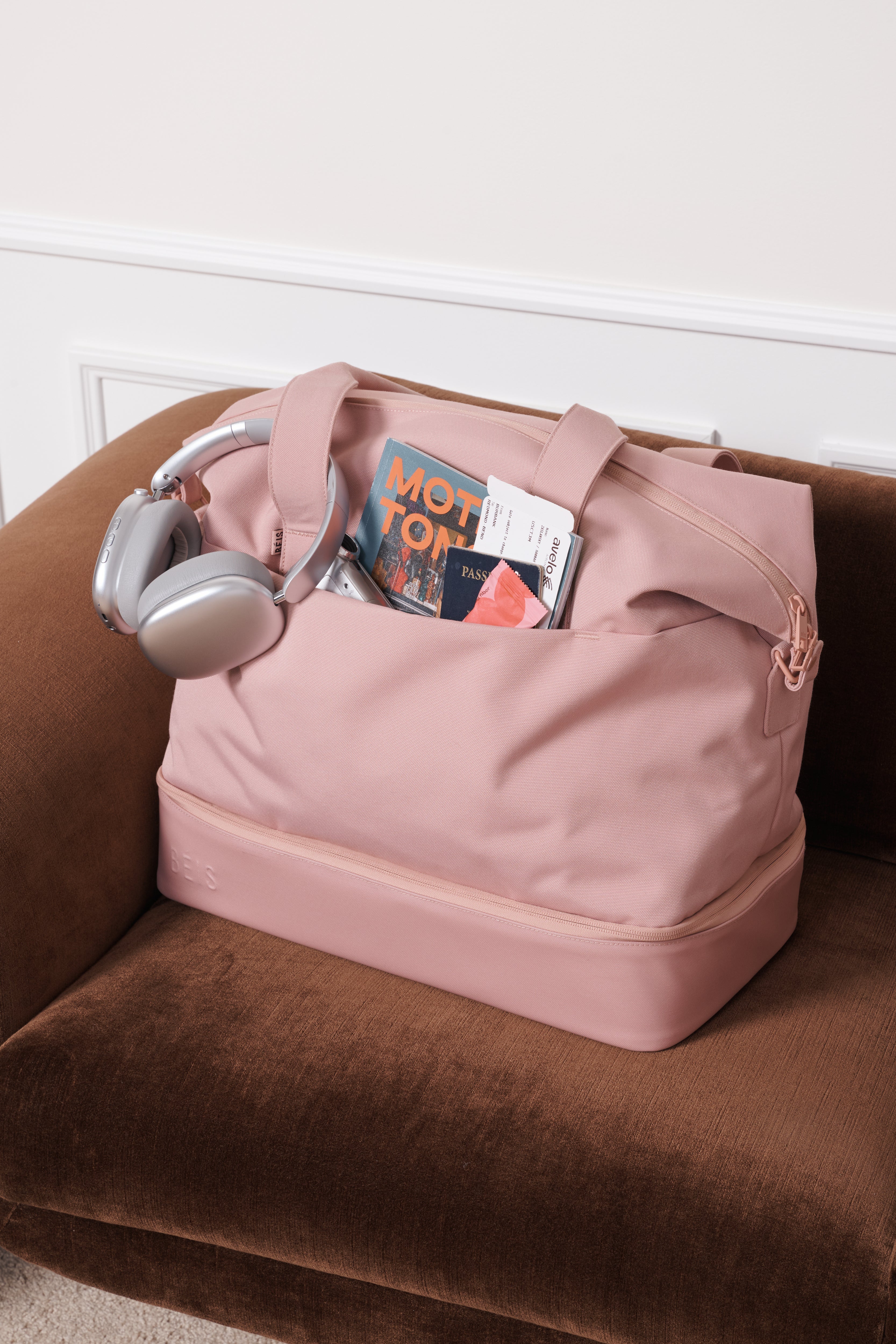 BÉIS 'The Mini Weekender' in Atlas Pink - Mini Weekender & Small