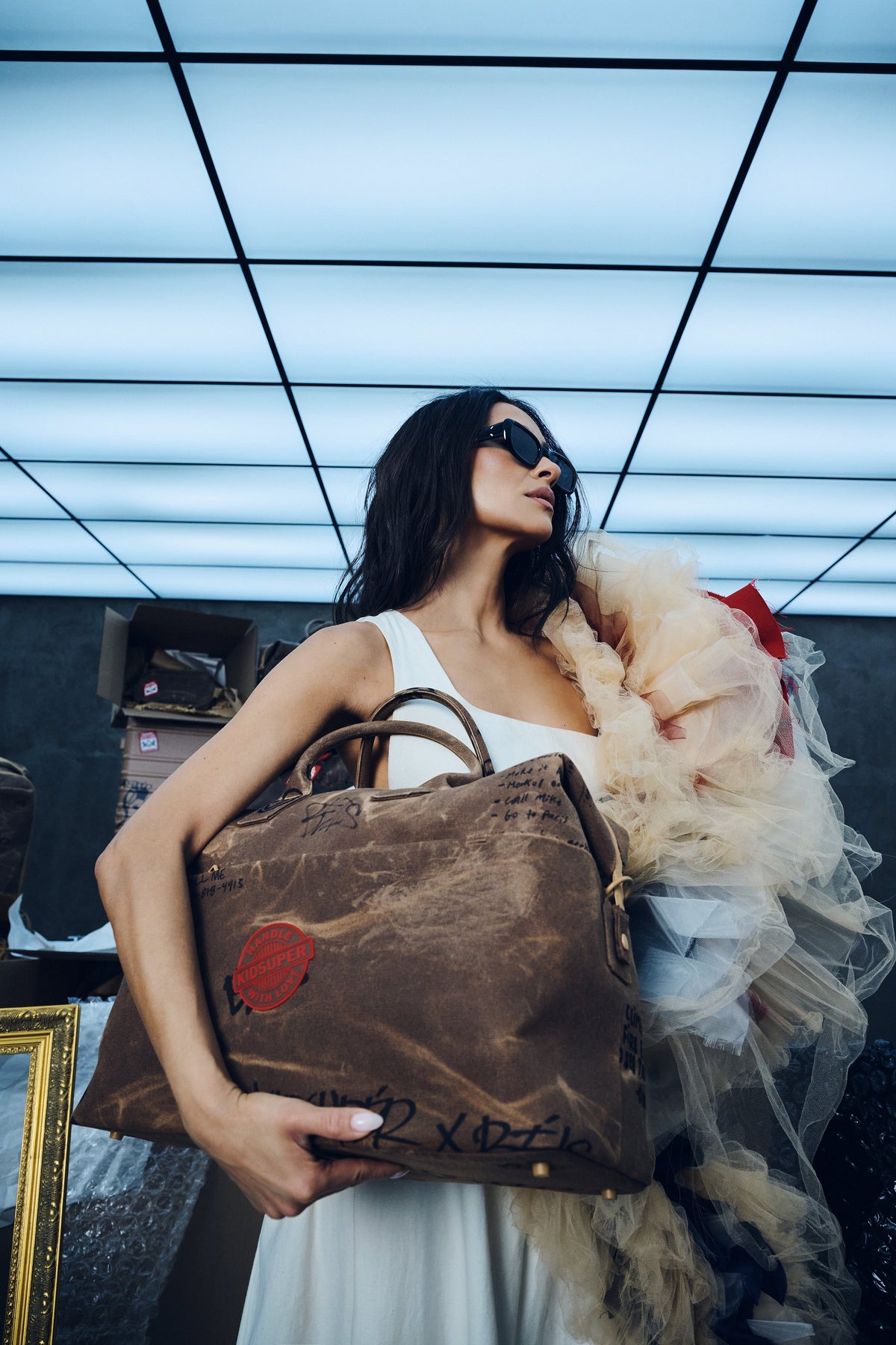 BÉIS x KidSuper The Carryall Duffle in Cargo
