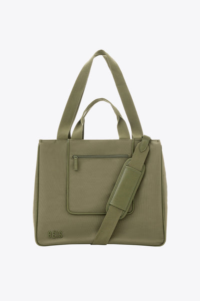 バッグ This is a(n) Base Tote L Olive BEIS124686-Eastwesttote-Olive-