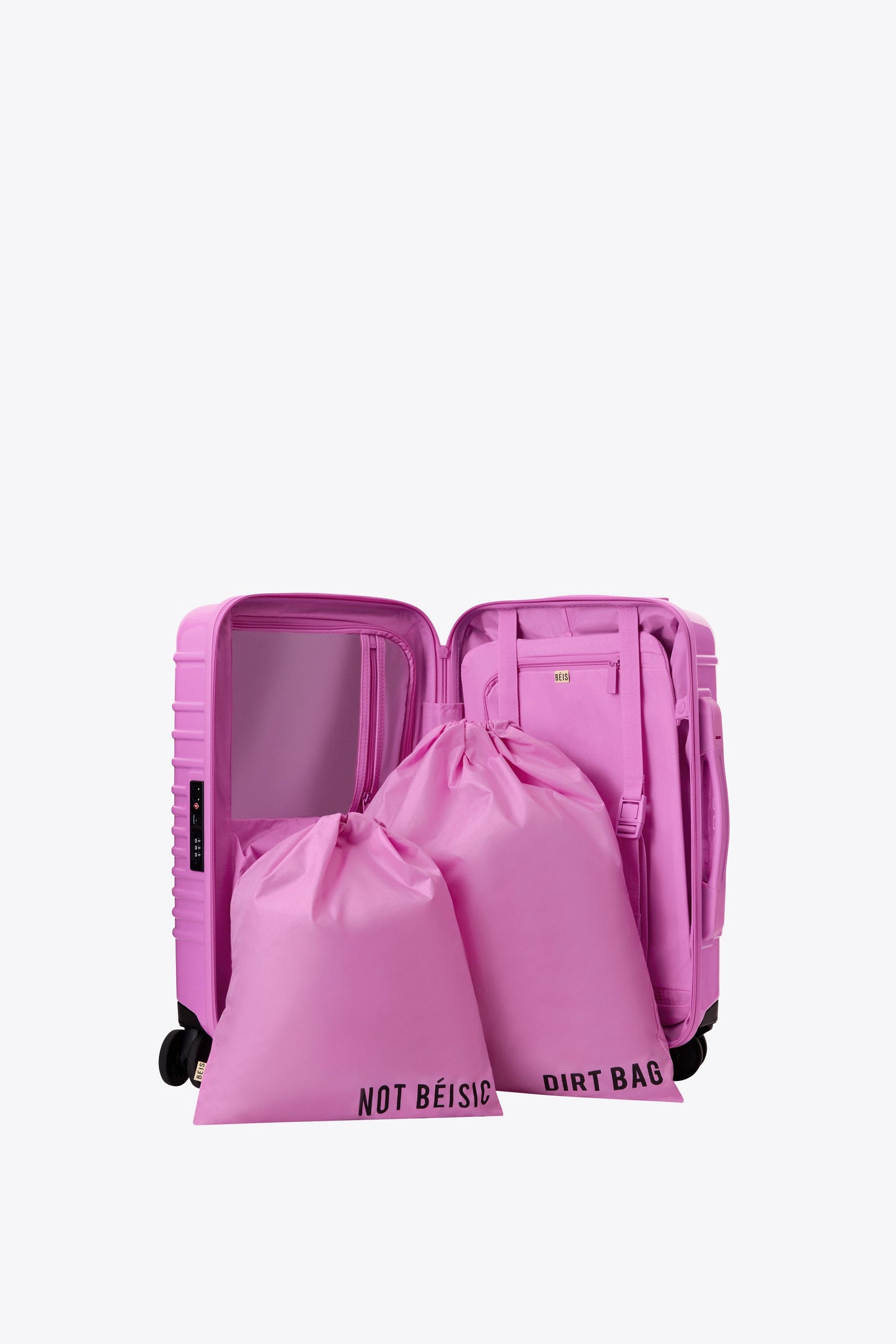 The Small Carry-On Roller in Glossy Berry