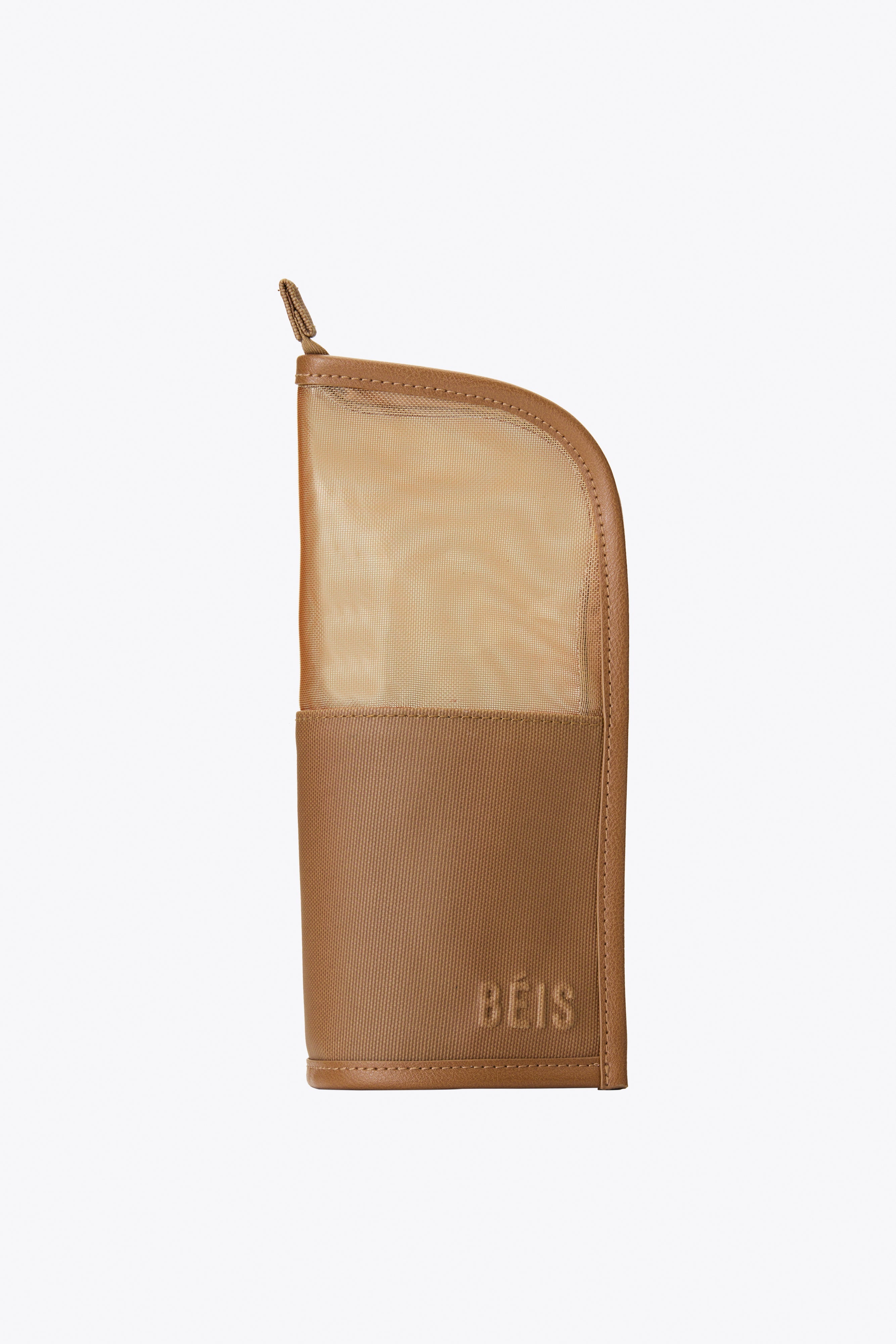 BÉIS 'The Makeup Brush Pouch' in Camel - Makeup Brush Travel Holder Bag ...