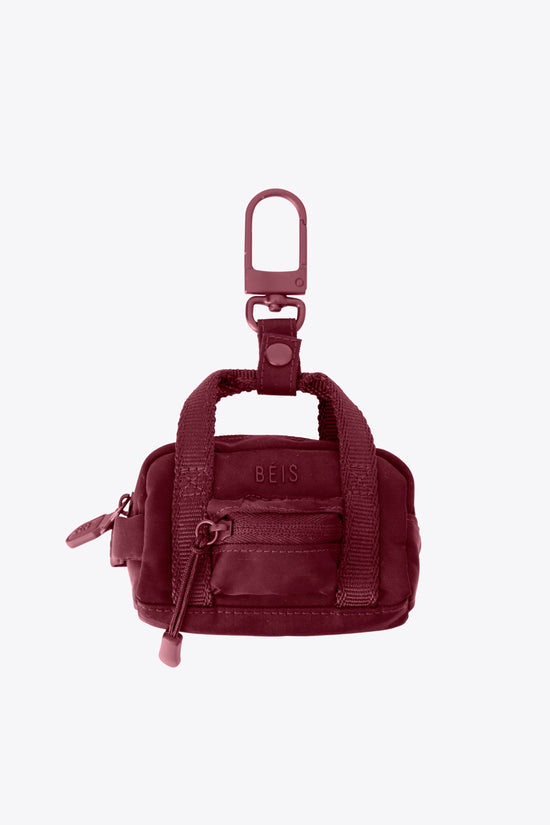 The Sport Duffle Charm in Burgundy