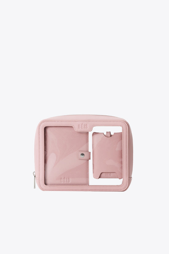 The Passport & Luggage Tag Set in Atlas Pink