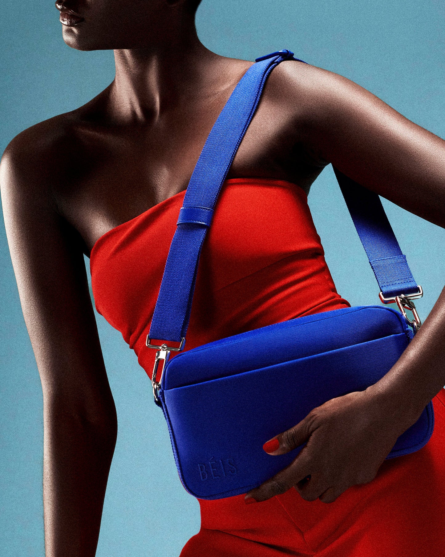 The Travel Crossbody in Cobalt Blue