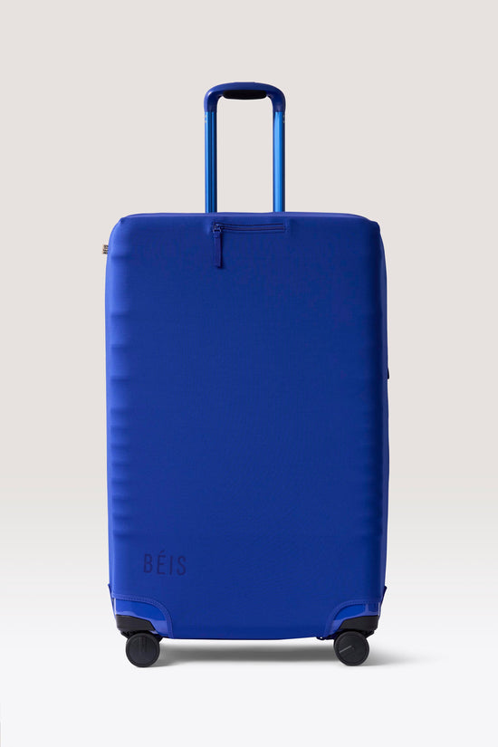 The Large Check-In Luggage Cover in Cobalt Blue