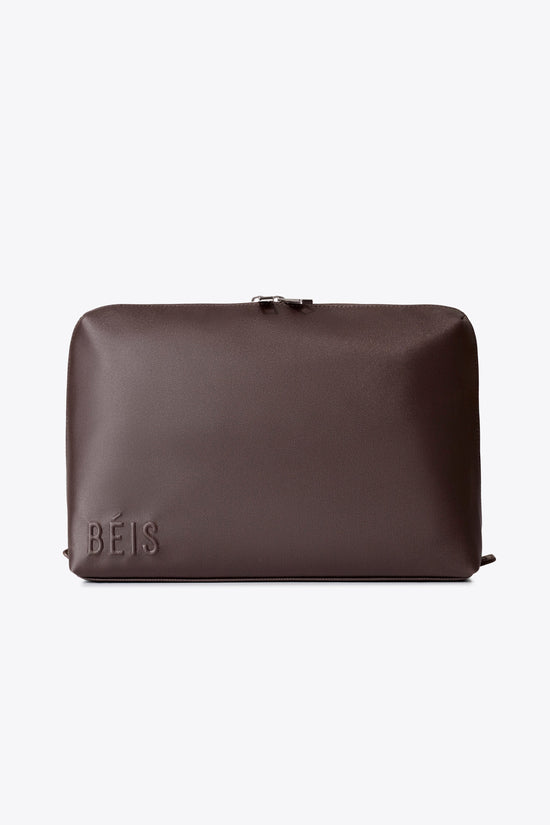 The Large Cosmetic Pouch in Espresso
