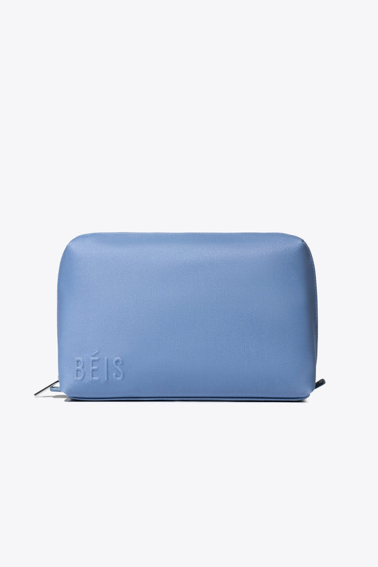 The Medium Cosmetic Pouch in Dusty Blue