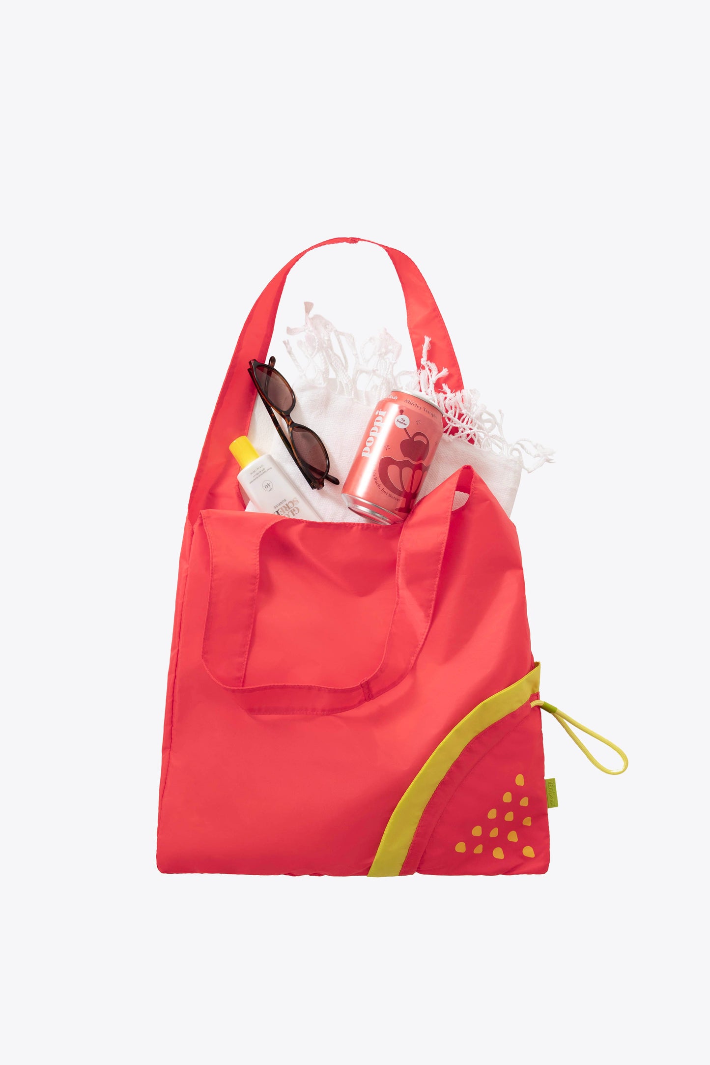 BÉIS x poppi The Reusable Shopping Tote in Strawberry