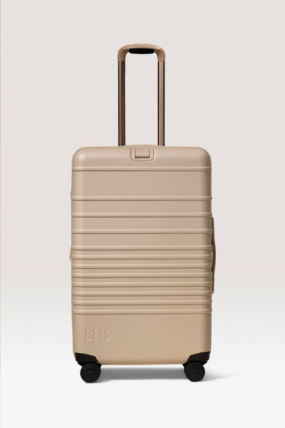 BÉIS 'The Medium Check-In Roller' in Beige - Beige 26 inch Medium
