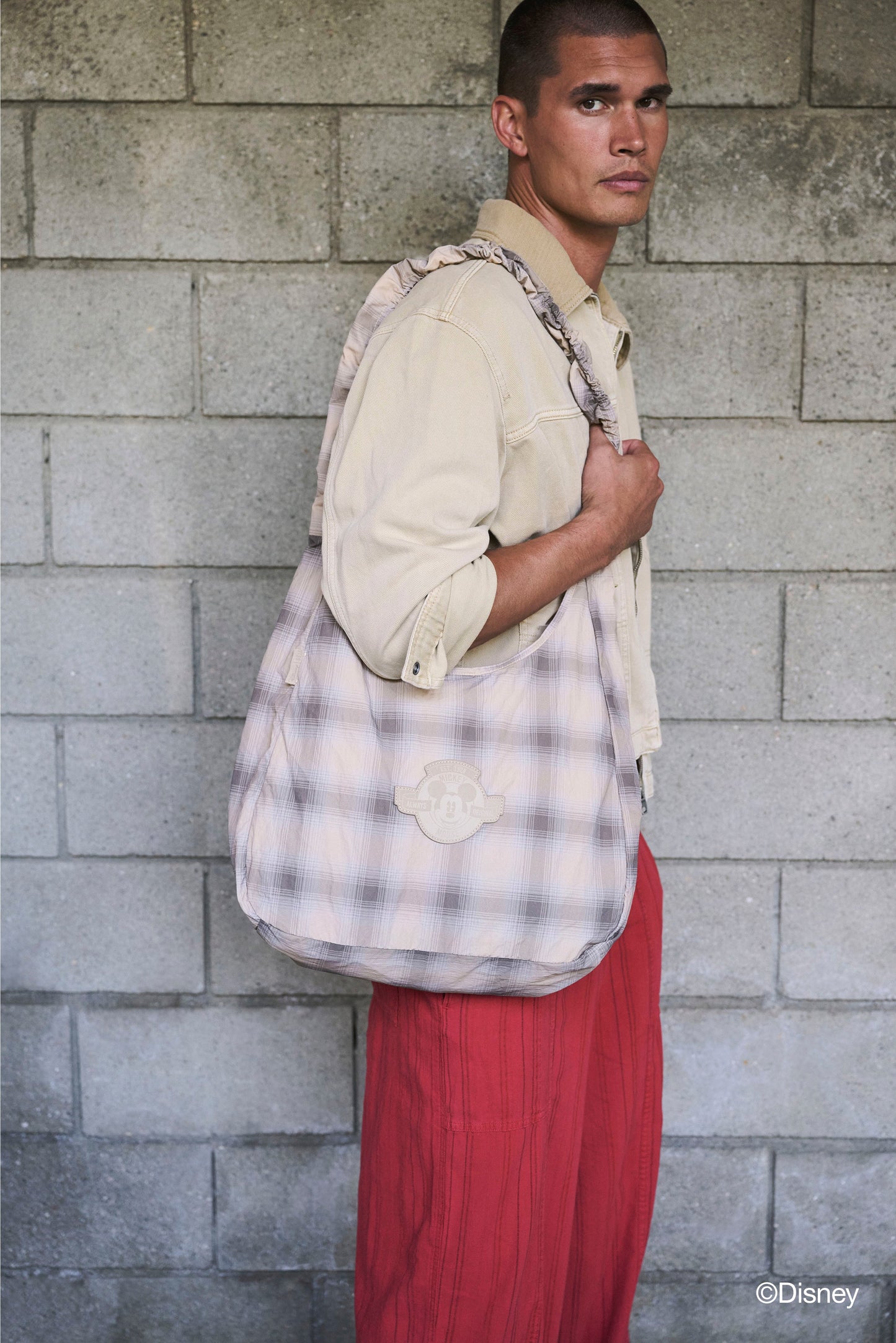 The Disney Packable Charm Bag in Plaid