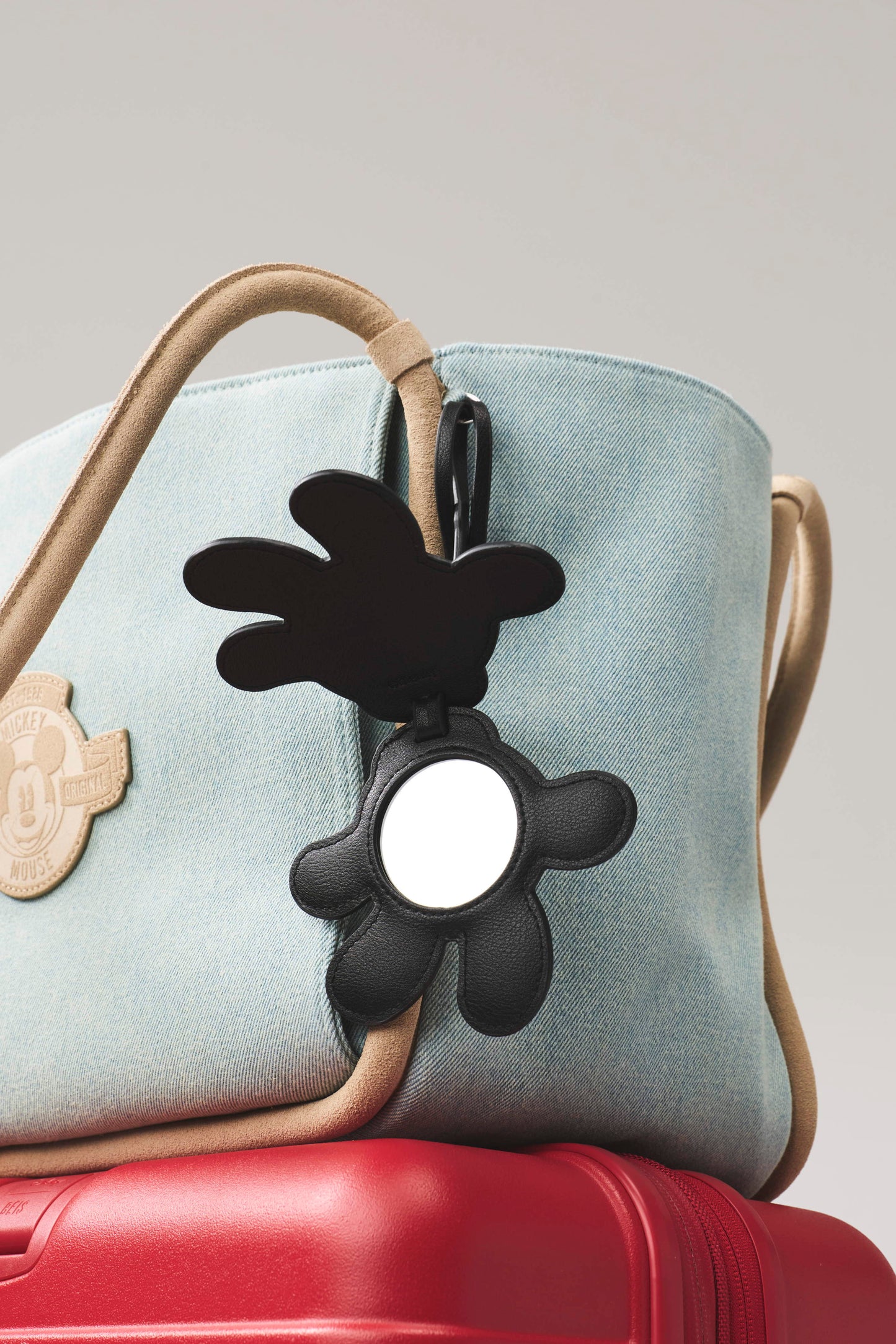 The Mickey Mouse Glove Mirror Charm in Black