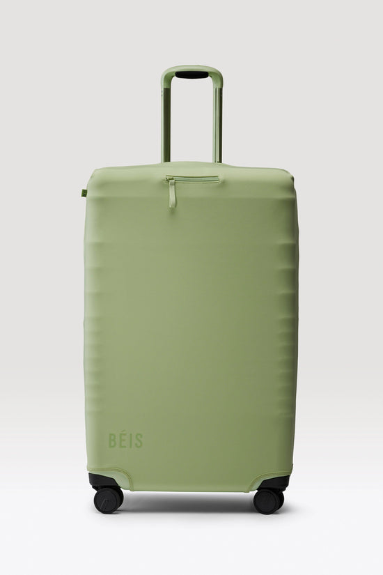 The Large Check-In Luggage Cover in Mint
