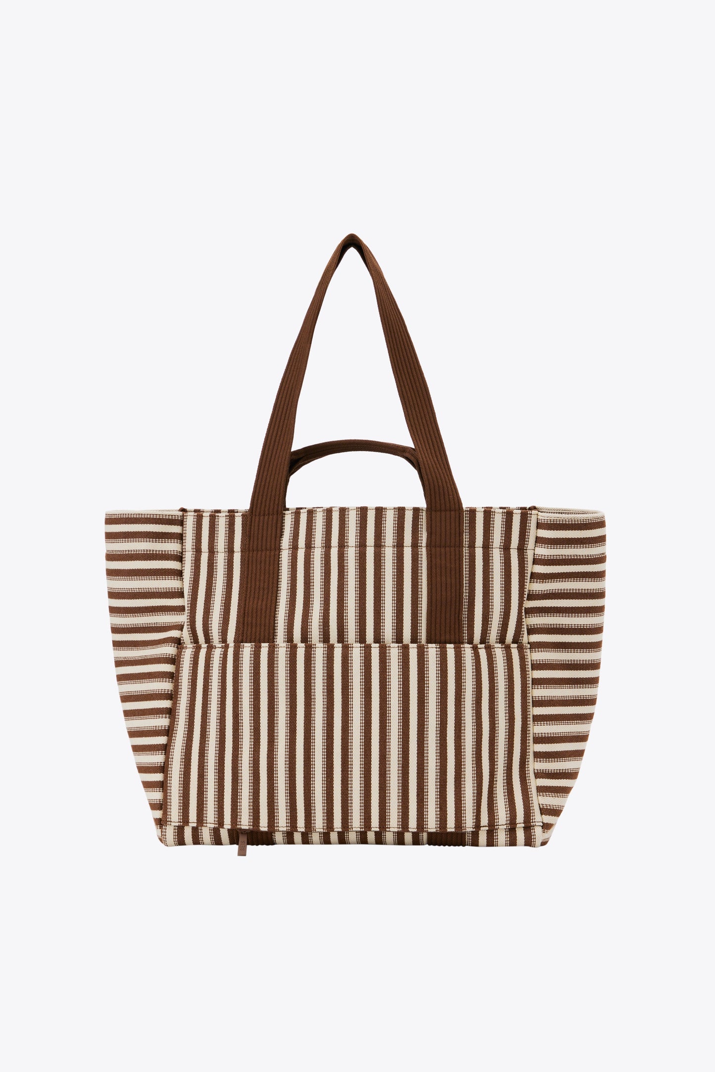 The Vacation Tote in Maple Stripe
