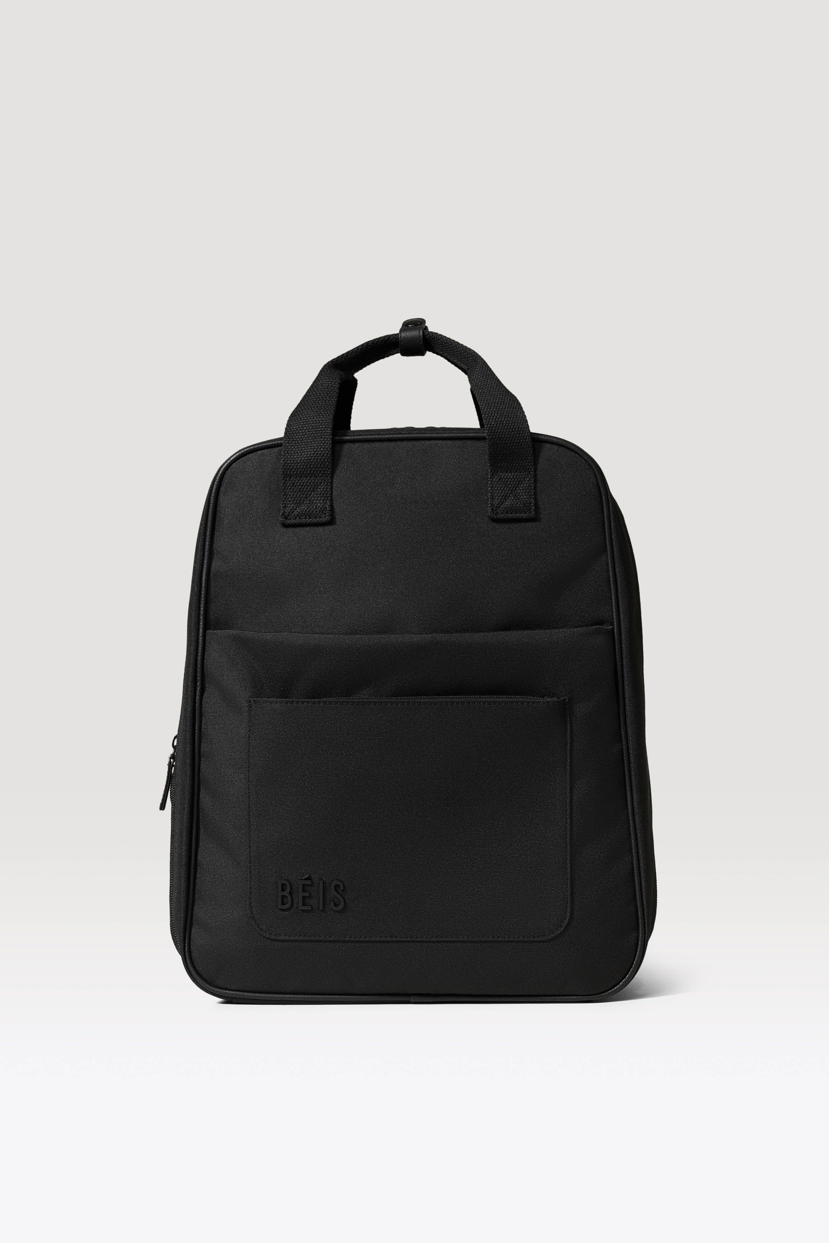 BÉIS 'The Expandable Backpack' in Black - Laptop Backpack In Black
