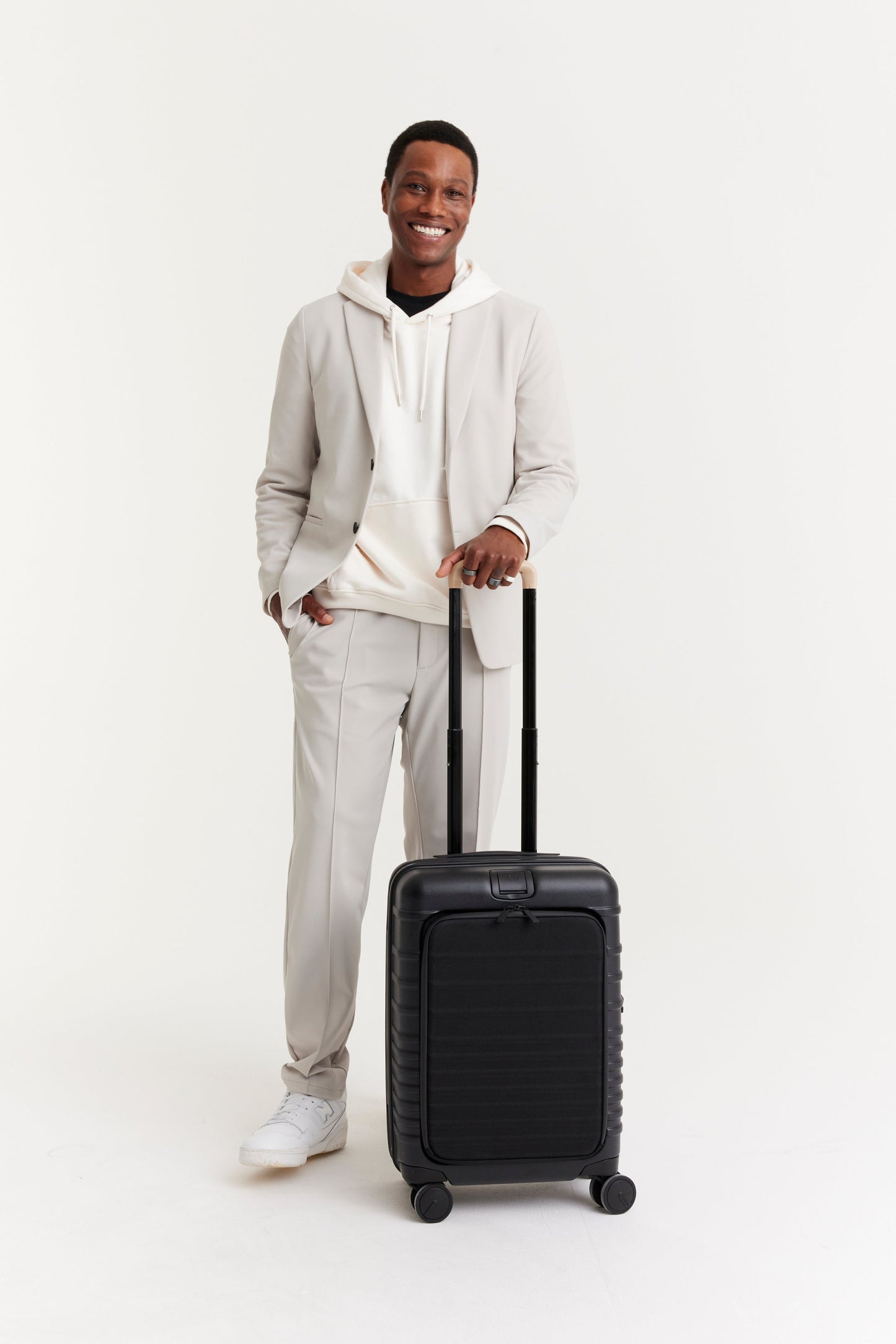 The Front Pocket Carry-On Roller in Black