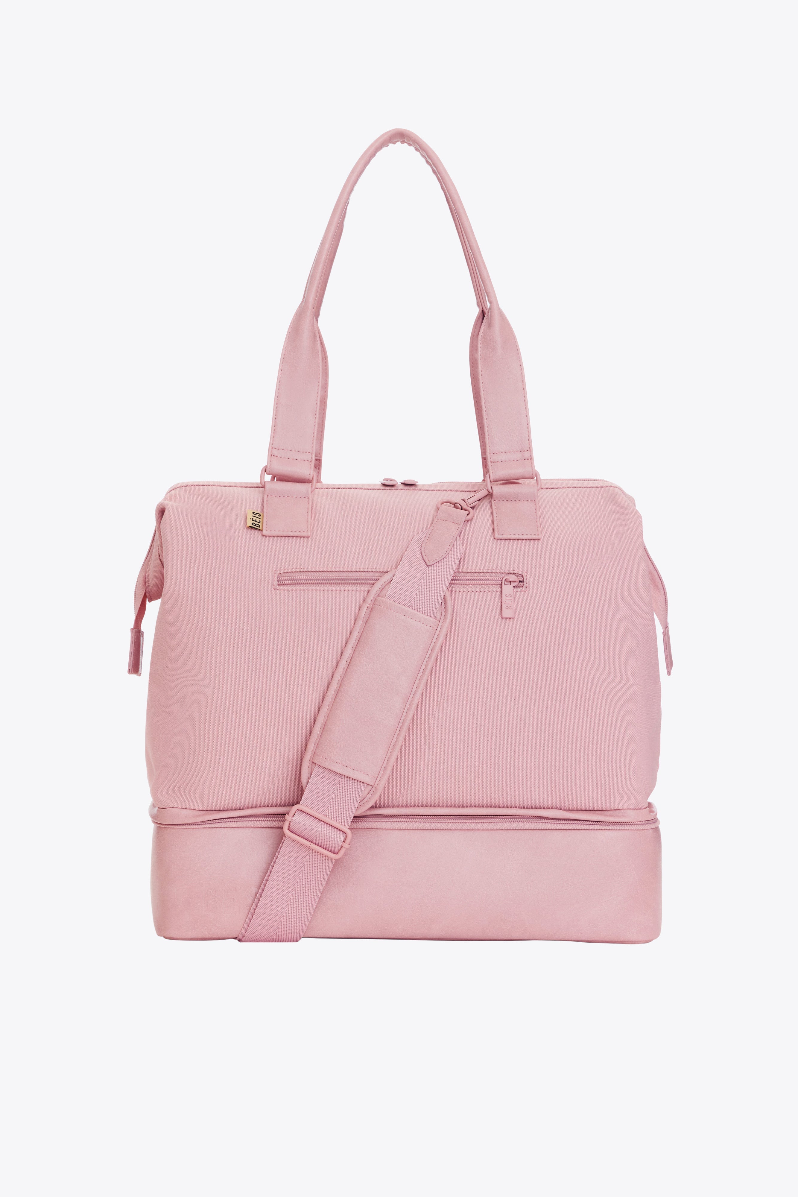 BÉIS 'The Convertible Mini Weekender' in Atlas Pink - Pink Small ...