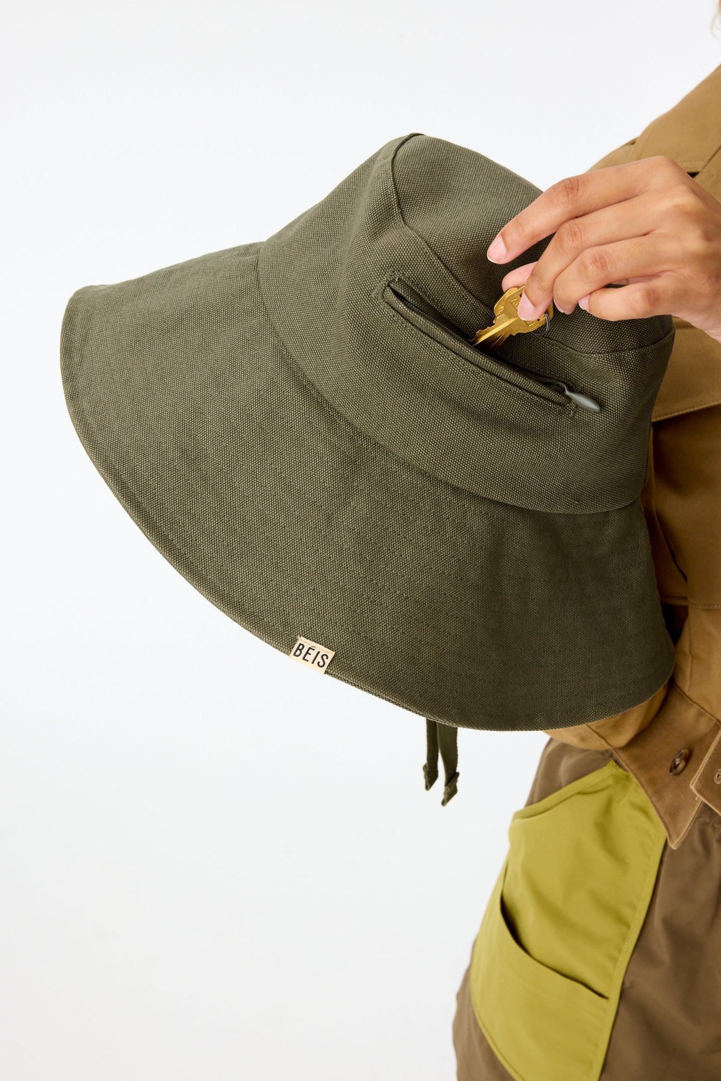 The Wide Brim Sun-Hat in Olive