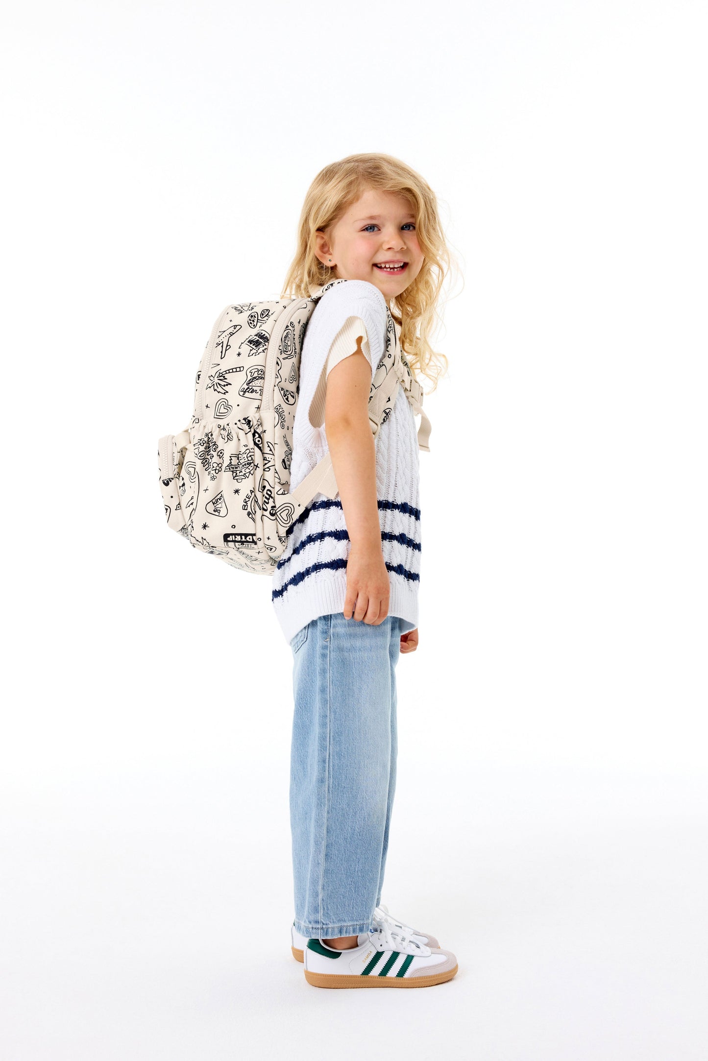 The Kids Backpack in Doodle Print