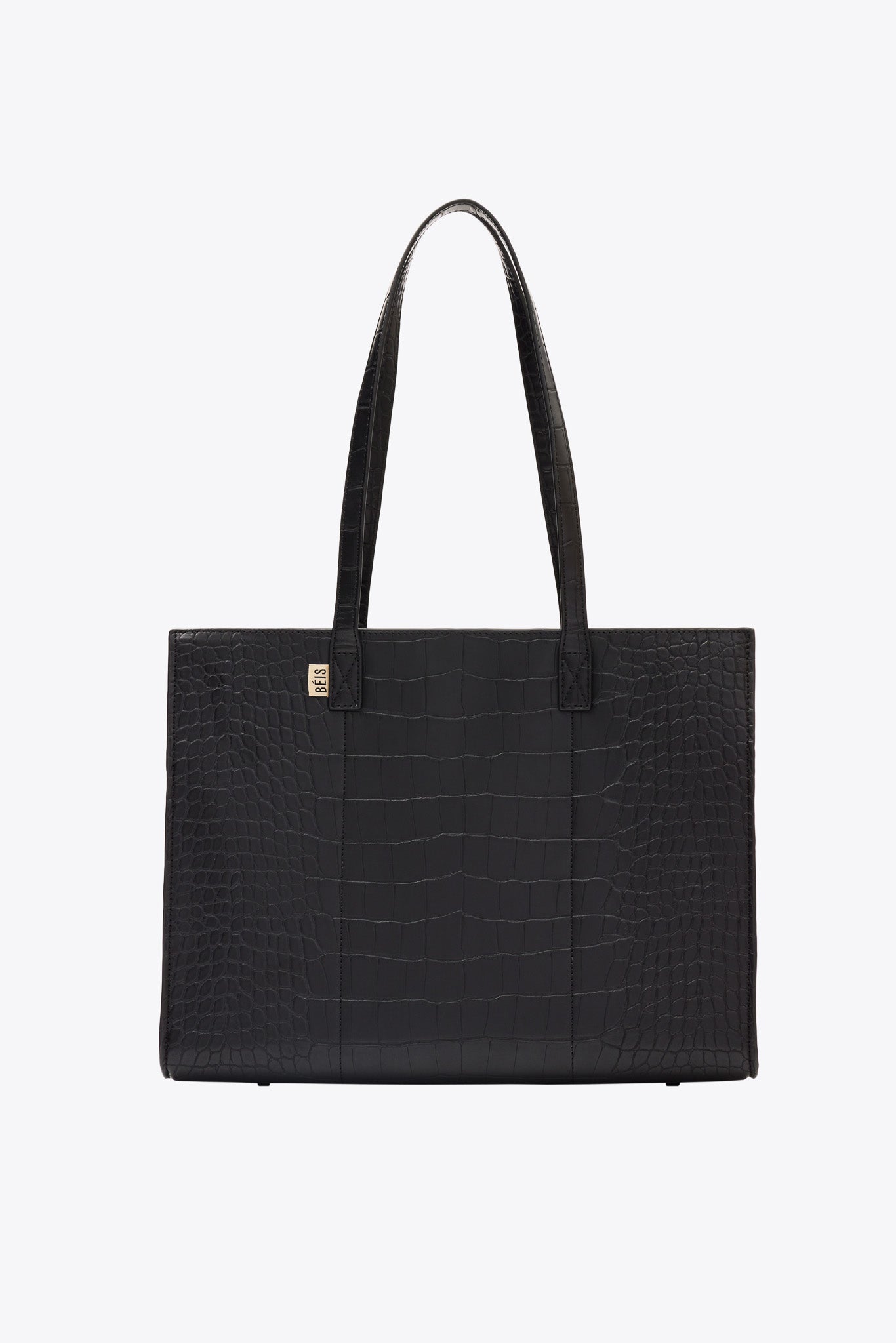 Black croc bag hot sale