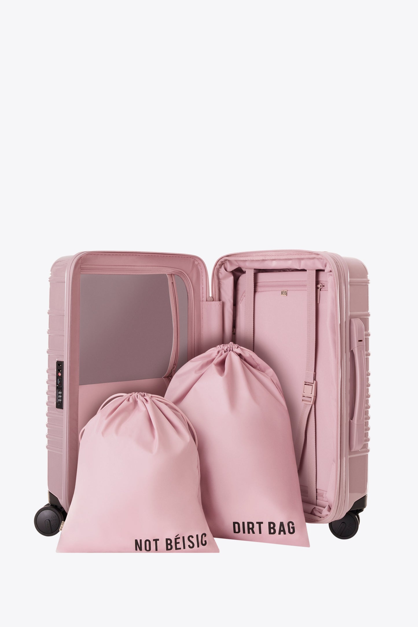 The Carry-On Roller in Glossy Atlas Pink