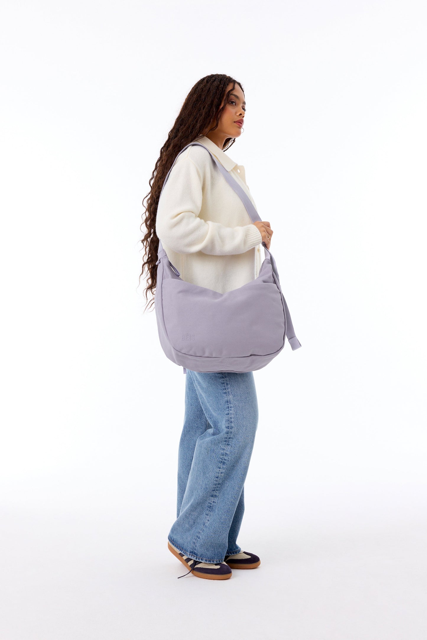 The Carryall Crossbody in Lavender