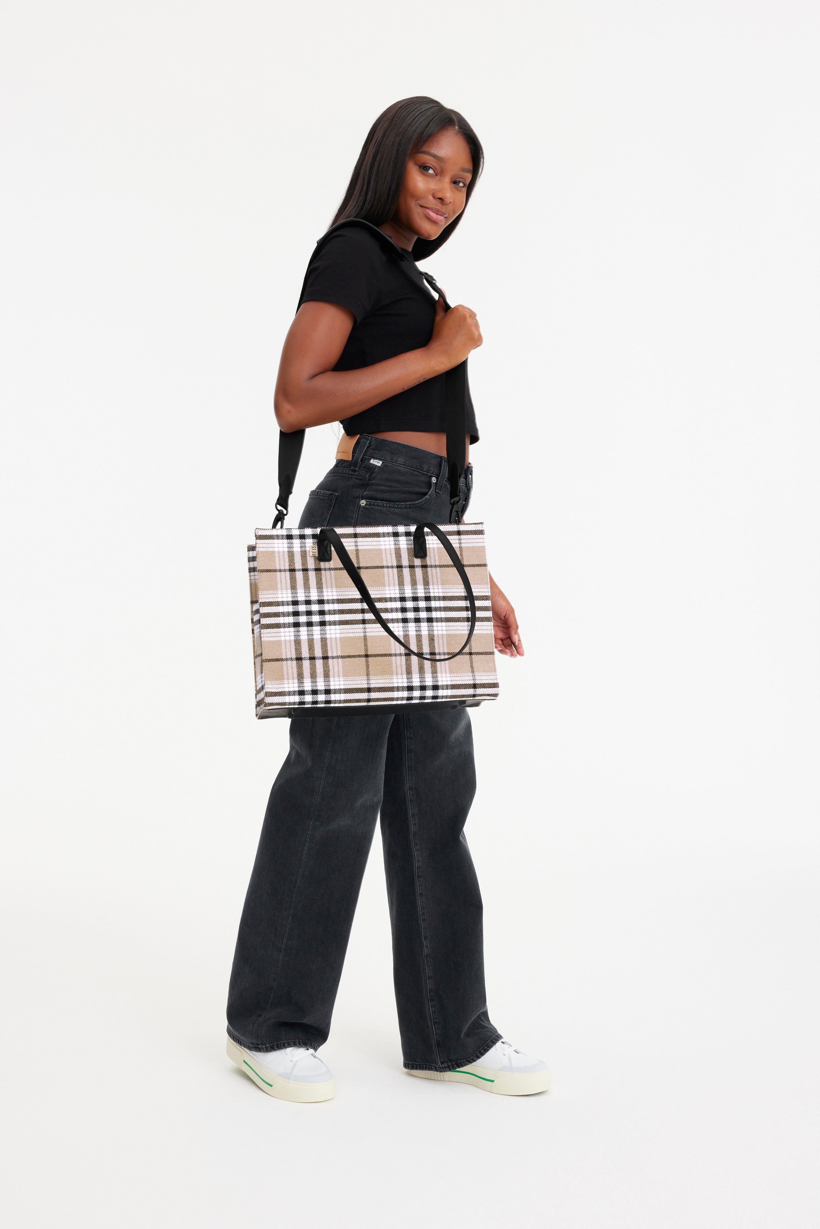 The Work Tote in Plaid