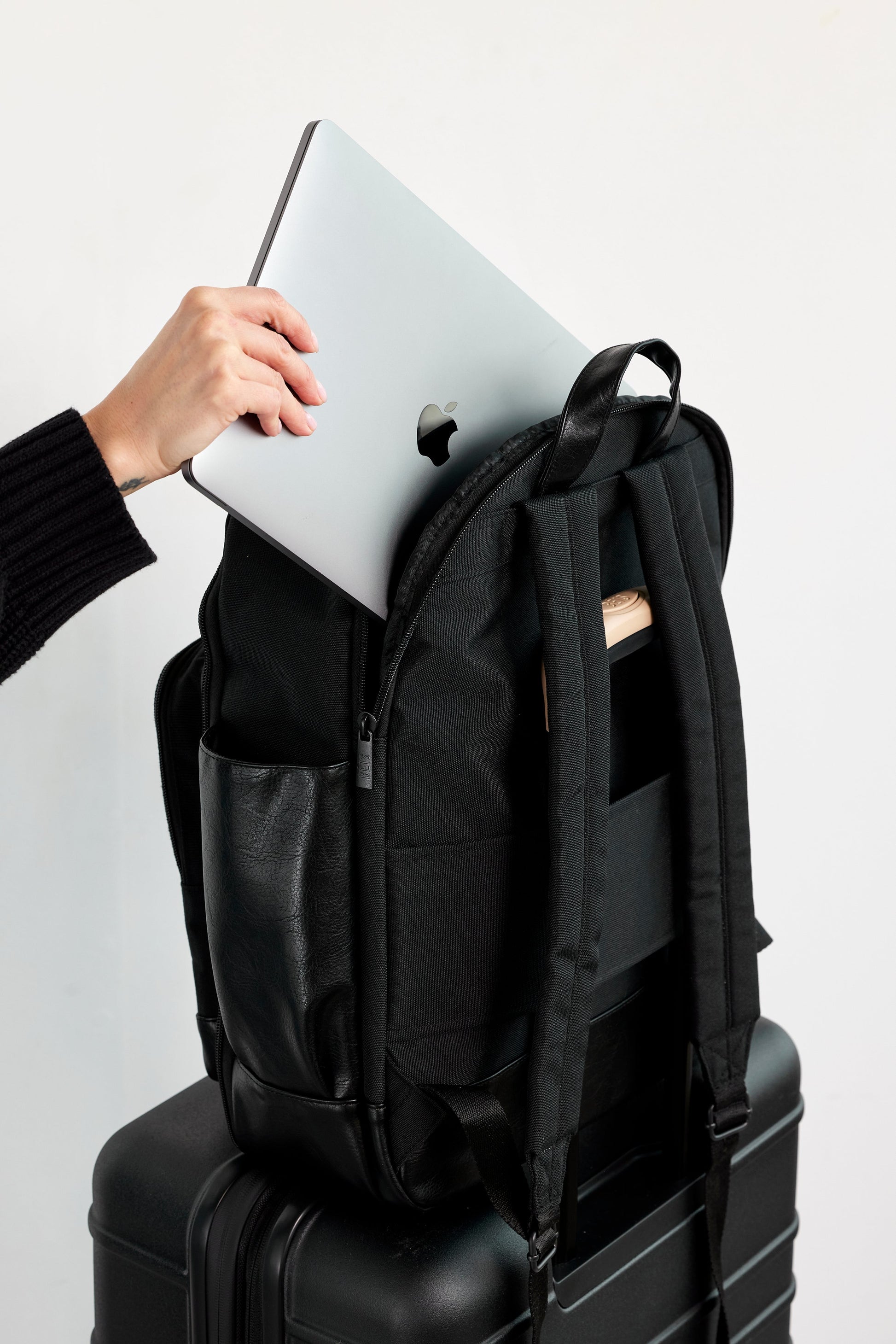 The Travel Backpack in Black - Main Image