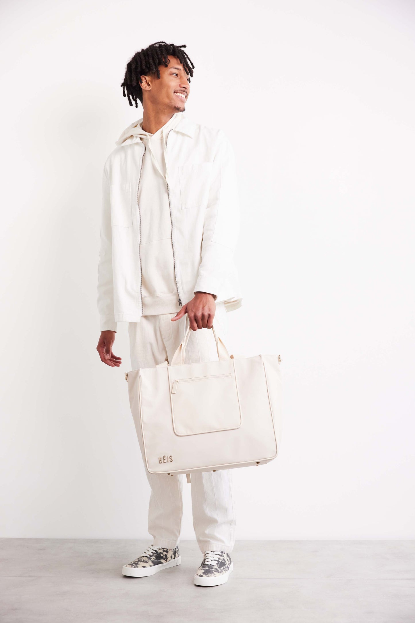 Resale The East To West Tote in Beige