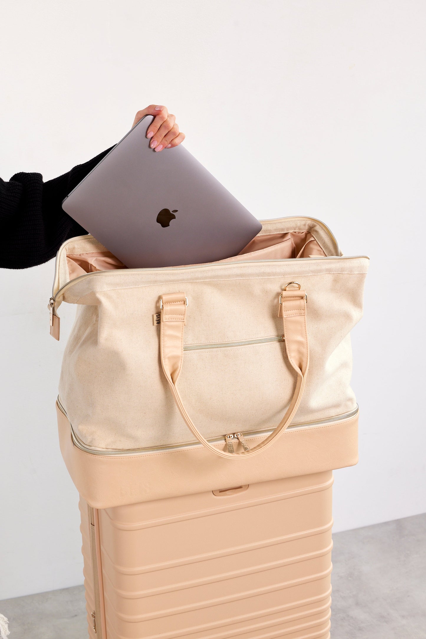 Le Weekender en beige