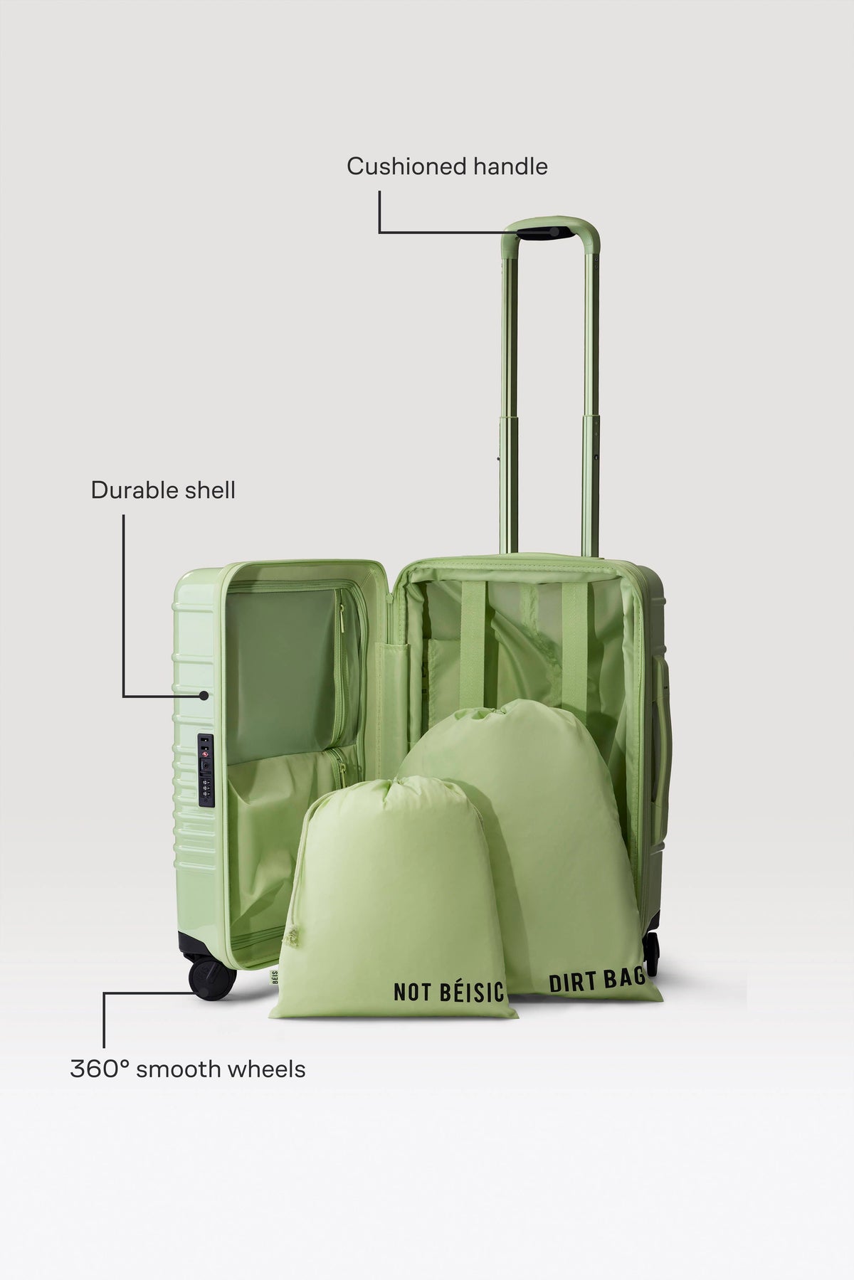 The Carry-On Roller in Glossy Mint