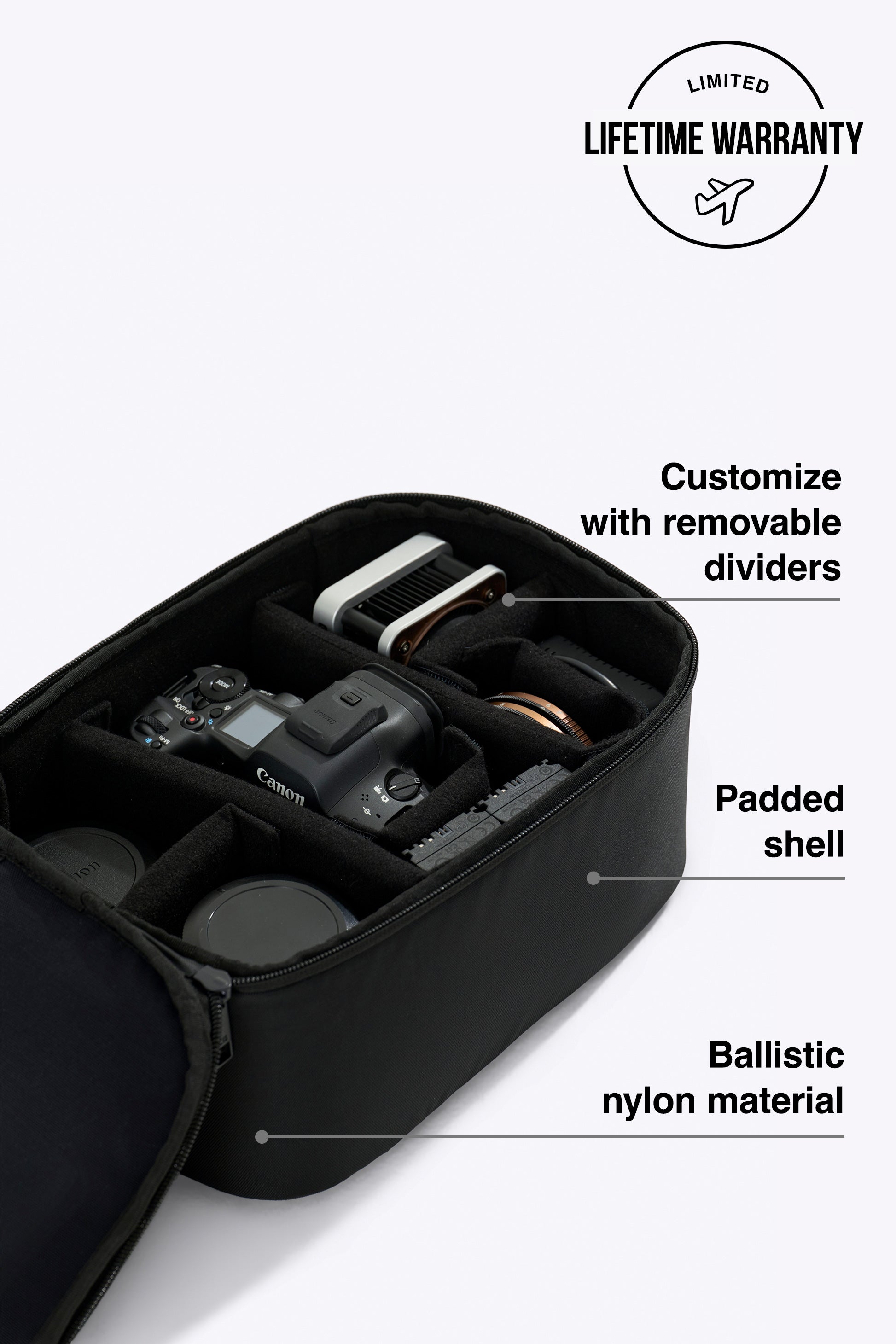 herschel backpack camera insert BÉIS 'The Camera Gear Insert' in Black
