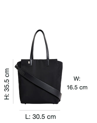 The Commuter Tote In Black dimensions