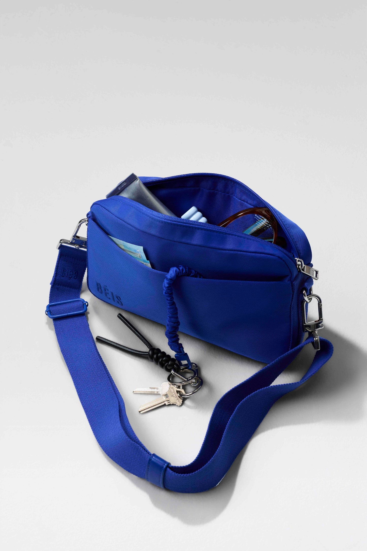 The Travel Crossbody in Cobalt Blue