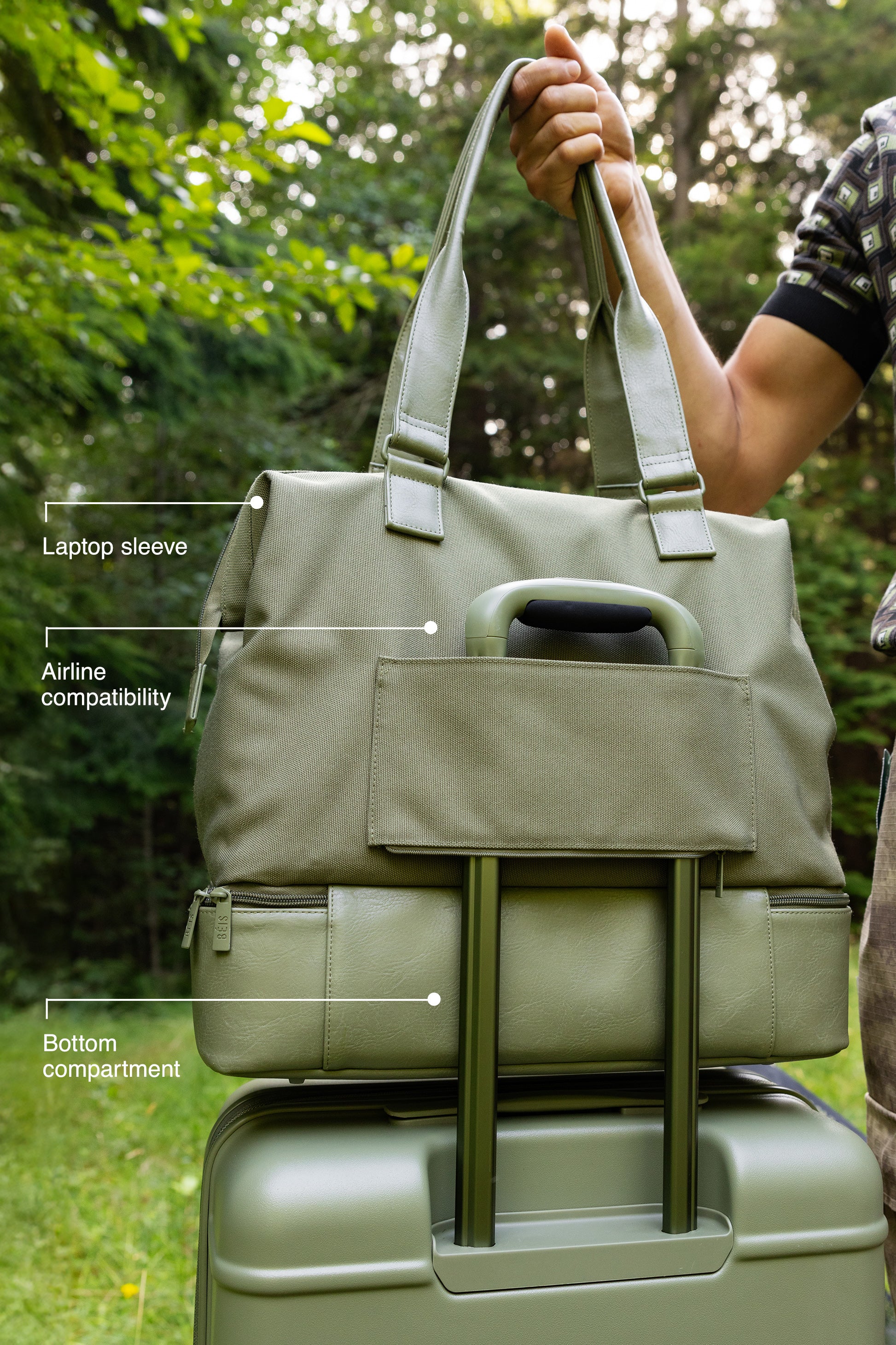 The Mini Weekender in Olive - Main Image