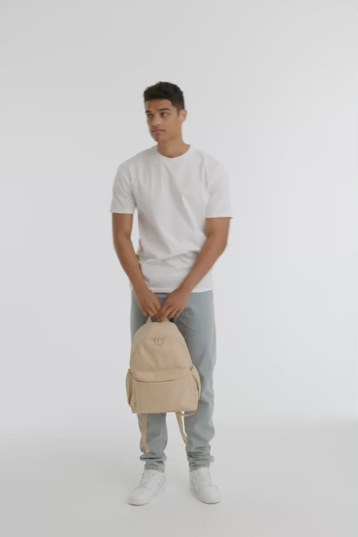 BÉIS 'The BEISICS Backpack' in Beige - Backpack For Work & Travel