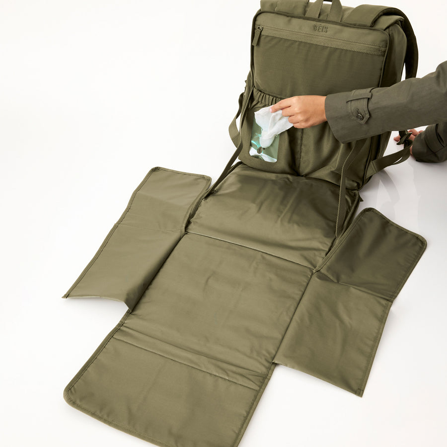 The Ultimate Diaper Backpack in Olive - Main Image