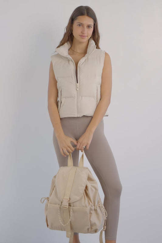 The Sport Backpack in Beige