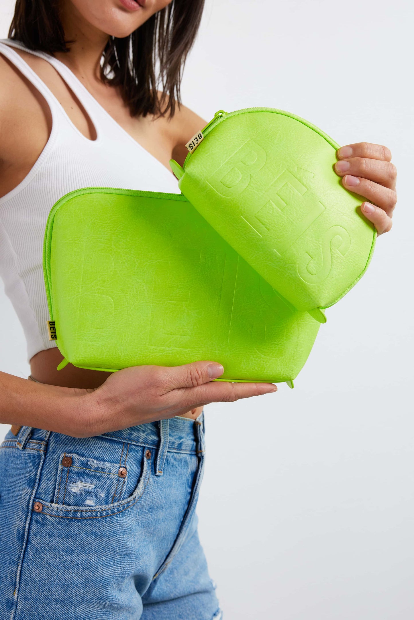 The Cosmetic Pouch Set in Citron